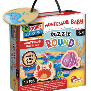 Montessori baby legno puzzle round - LISCIANI