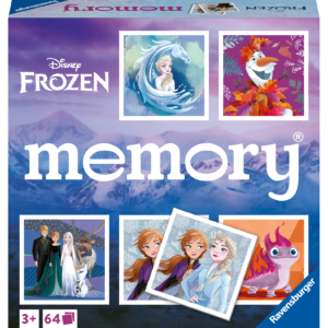 Ravensburger - memory® versione frozen, 64 tessere, gioco da tavolo, 3+ anni - DISNEY PRINCESS, RAVENSBURGER, Frozen