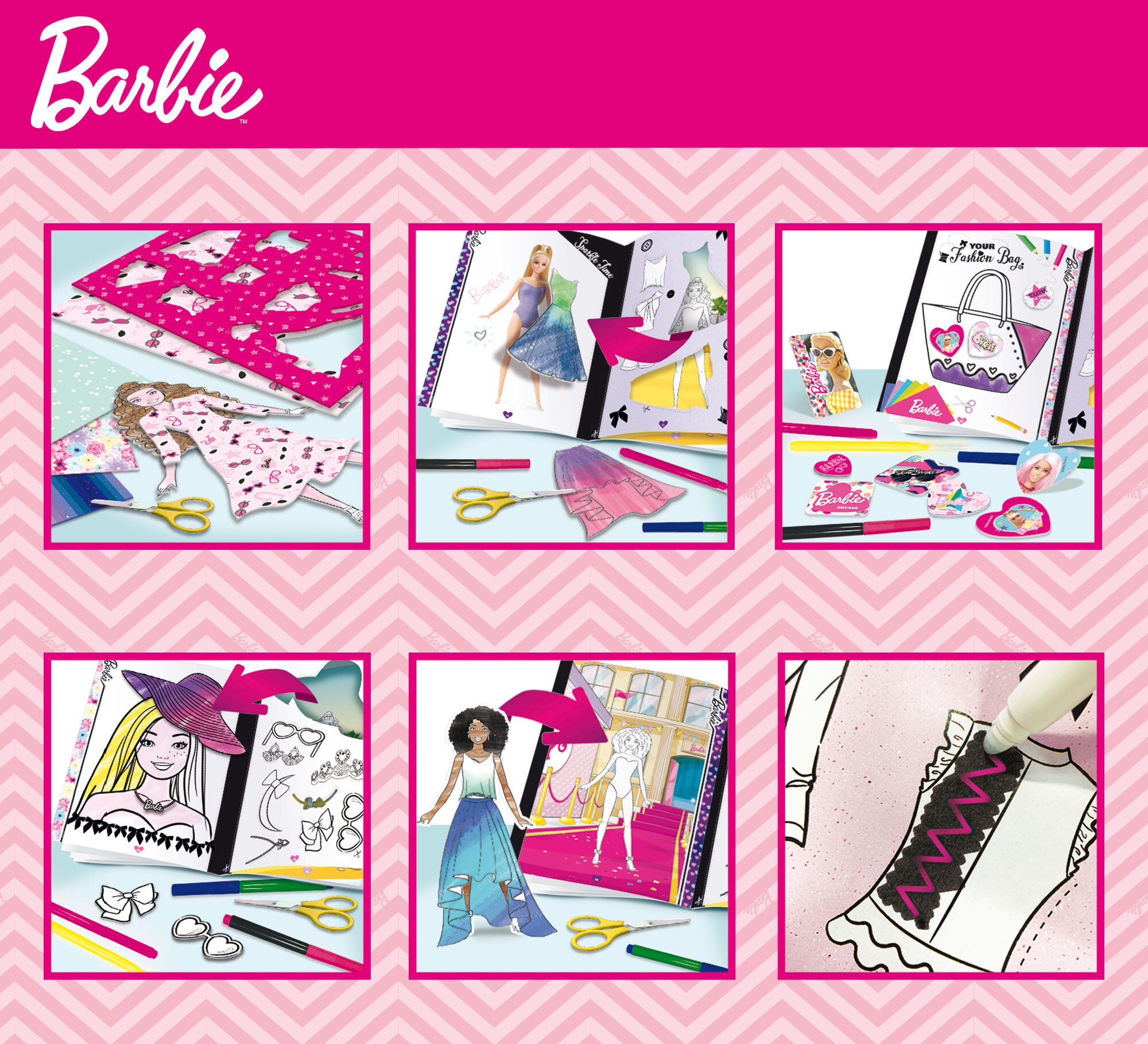 Barbie fashion school (magic pens) - LISCIANI, Barbie