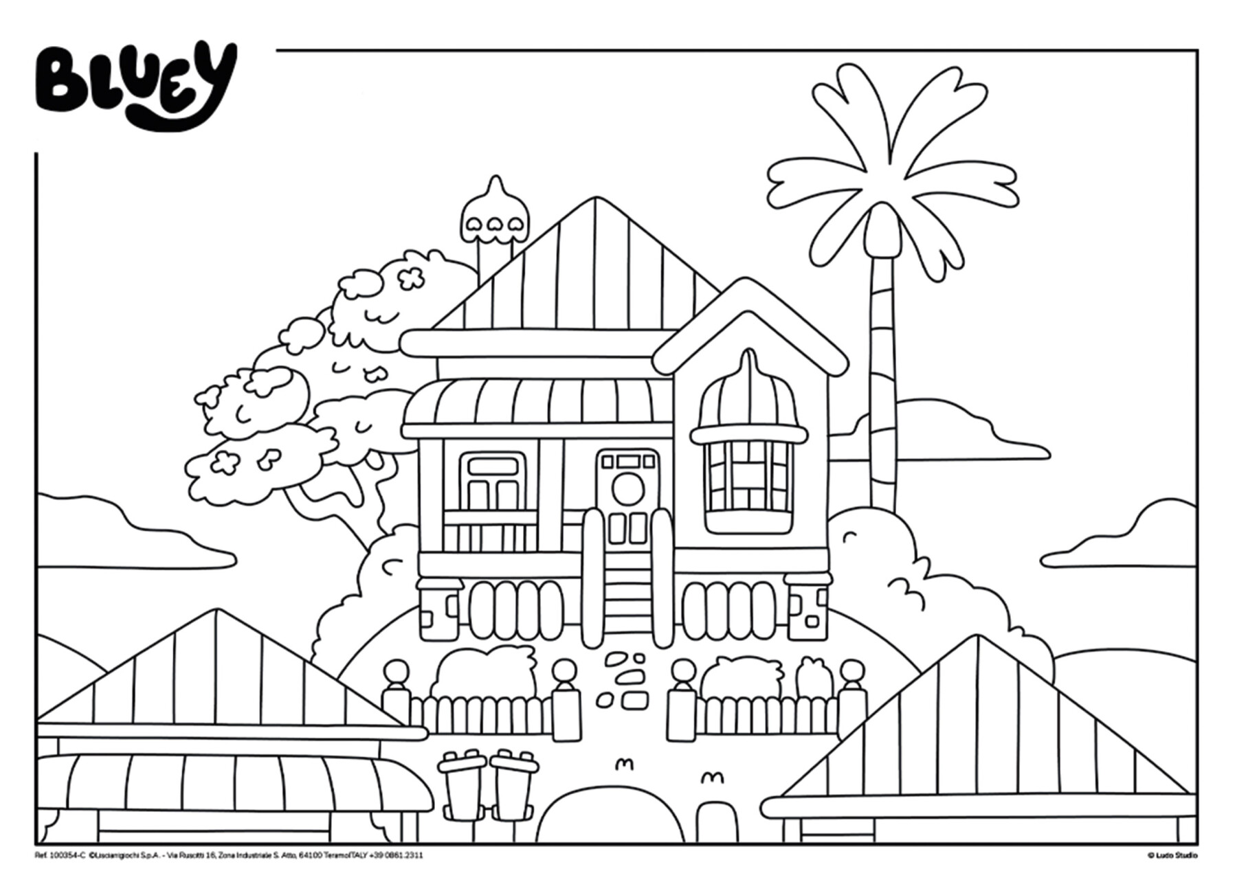 Bluey puzzle maxifloor 4 x 48 - 4302, LISCIANI