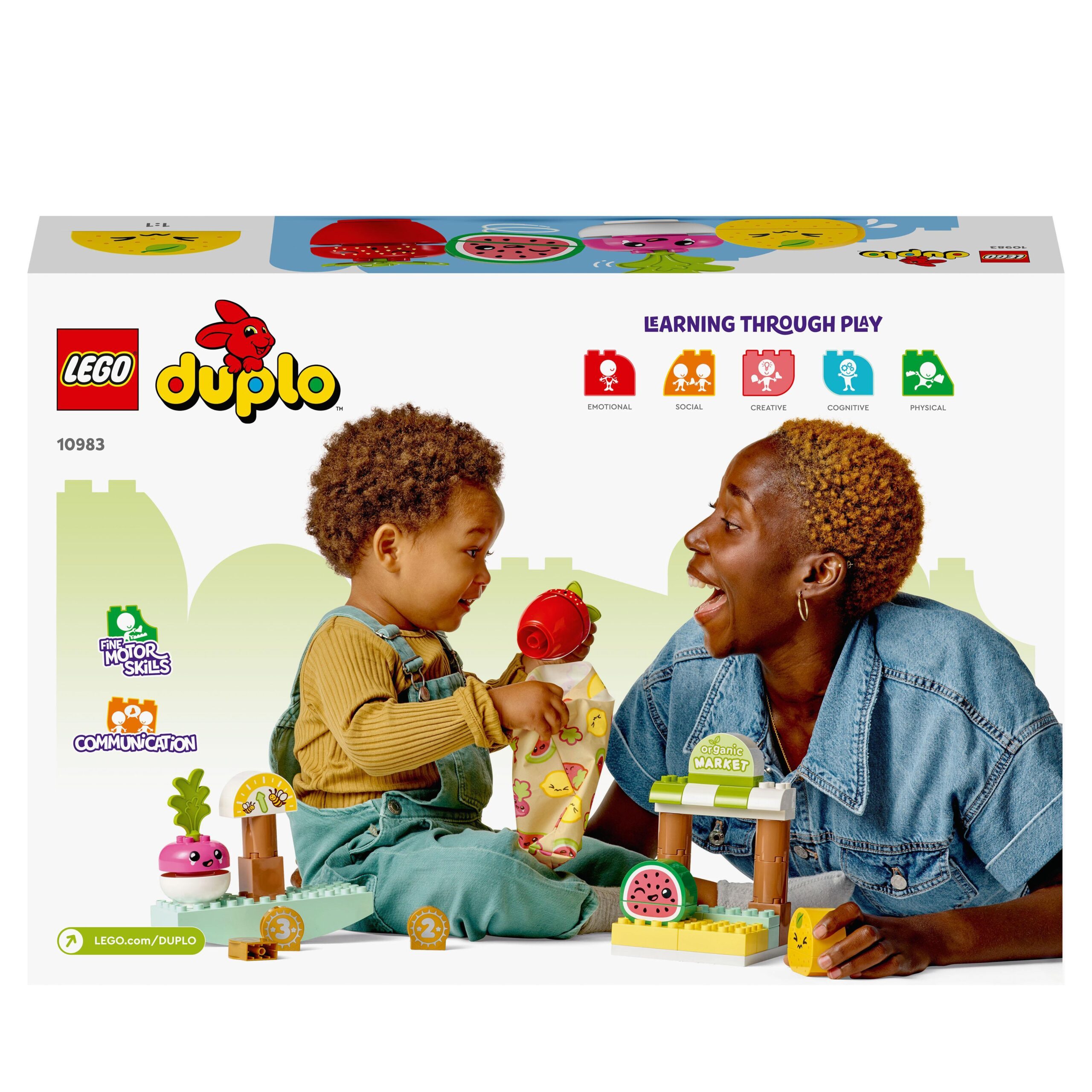 Lego duplo 10983 my first mercato biologico, giochi educativi per imparare i numeri per bambini di 1,5 anni con cibo giocattolo - LEGO DUPLO