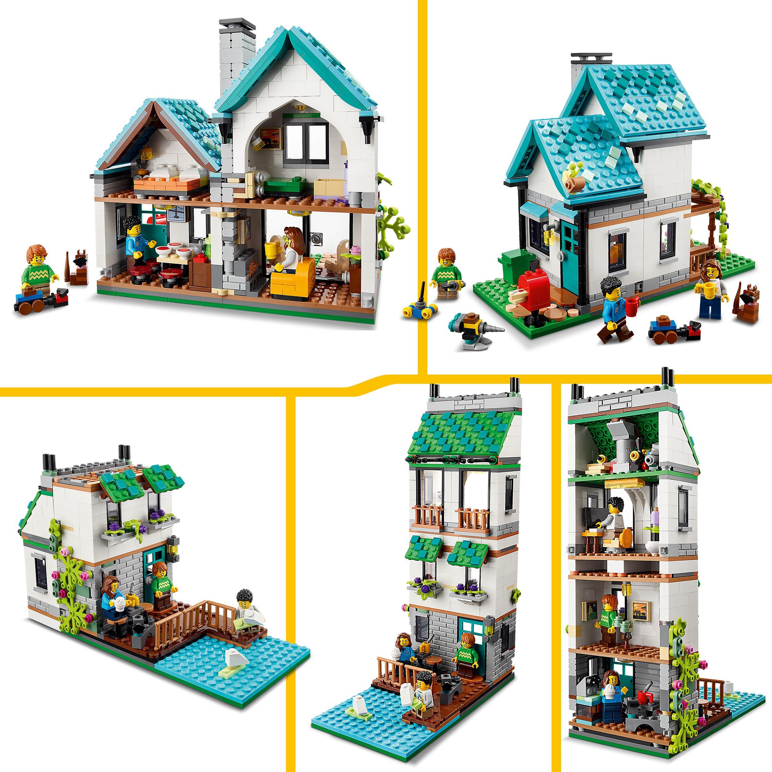 Lego creator 31139 casa accogliente, modellino da costruire di case giocattolo 3 in 1, idea regalo per bambini - LEGO CREATOR