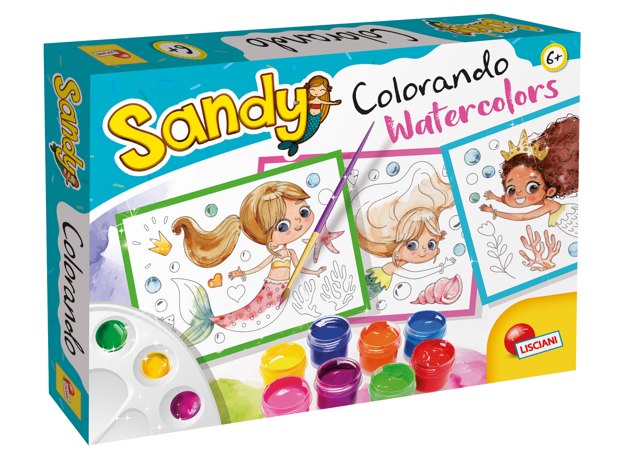 Sandy colorando - watercolors - LISCIANI