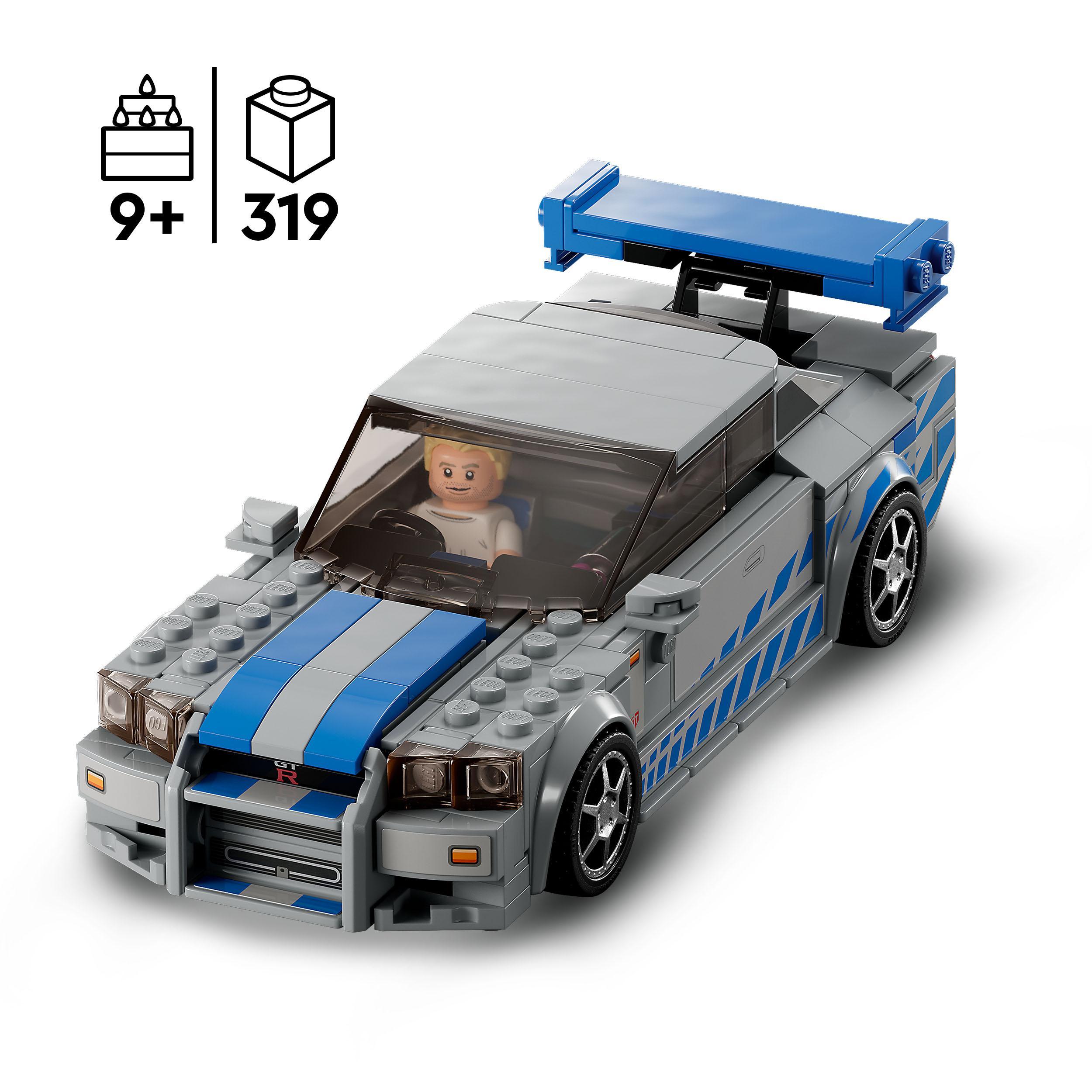 Lego speed champions 76917 2 fast 2 furious nissan skyline gt-r (r34) macchina giocattolo da collezione 2023, giochi per bambini - LEGO SPEED CHAMPIONS