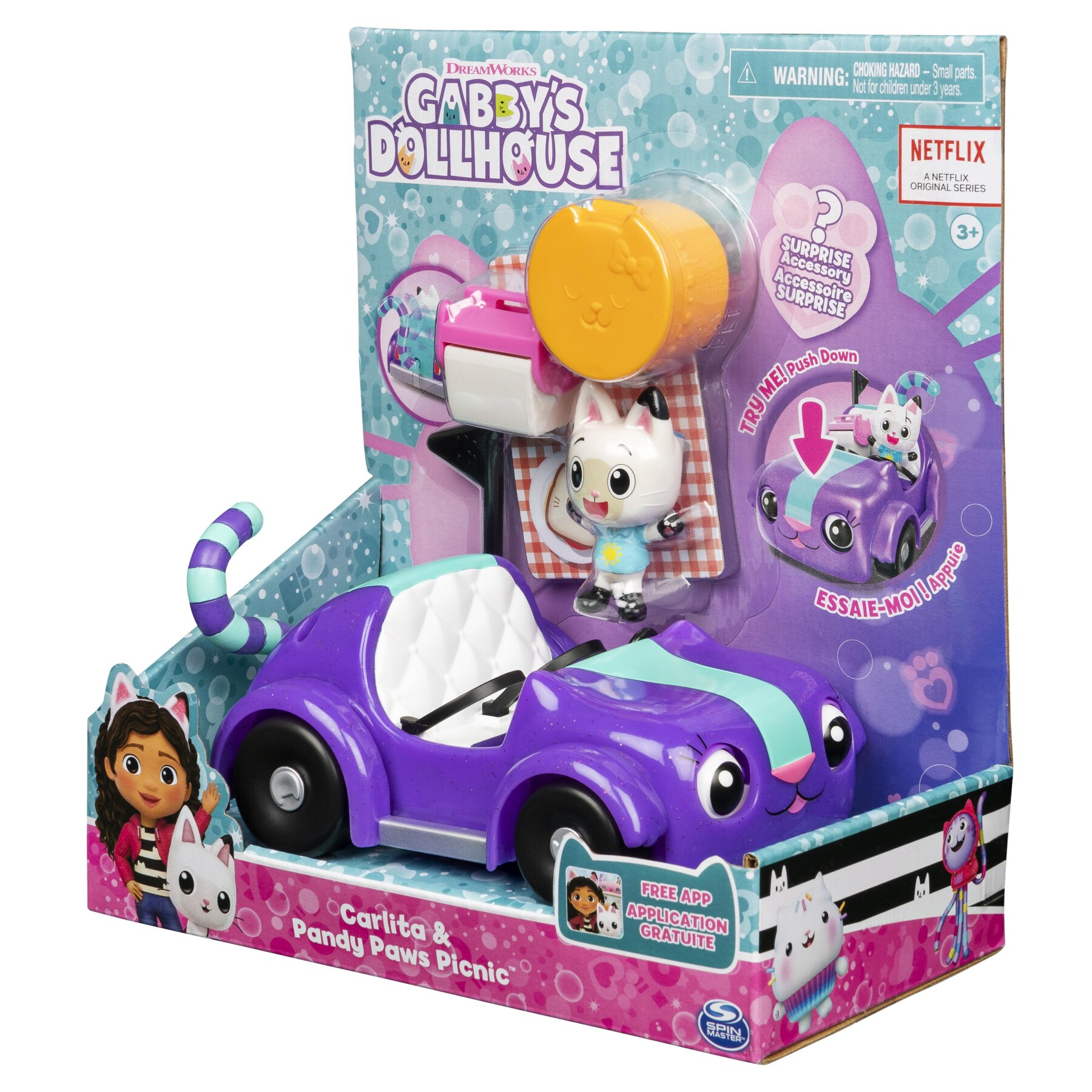 Gabby's dollhouse |la macchina di carlita |giochi gabby's dollhouse per bambini dai 3 anni in su - GABBY'S DOLLHOUSE