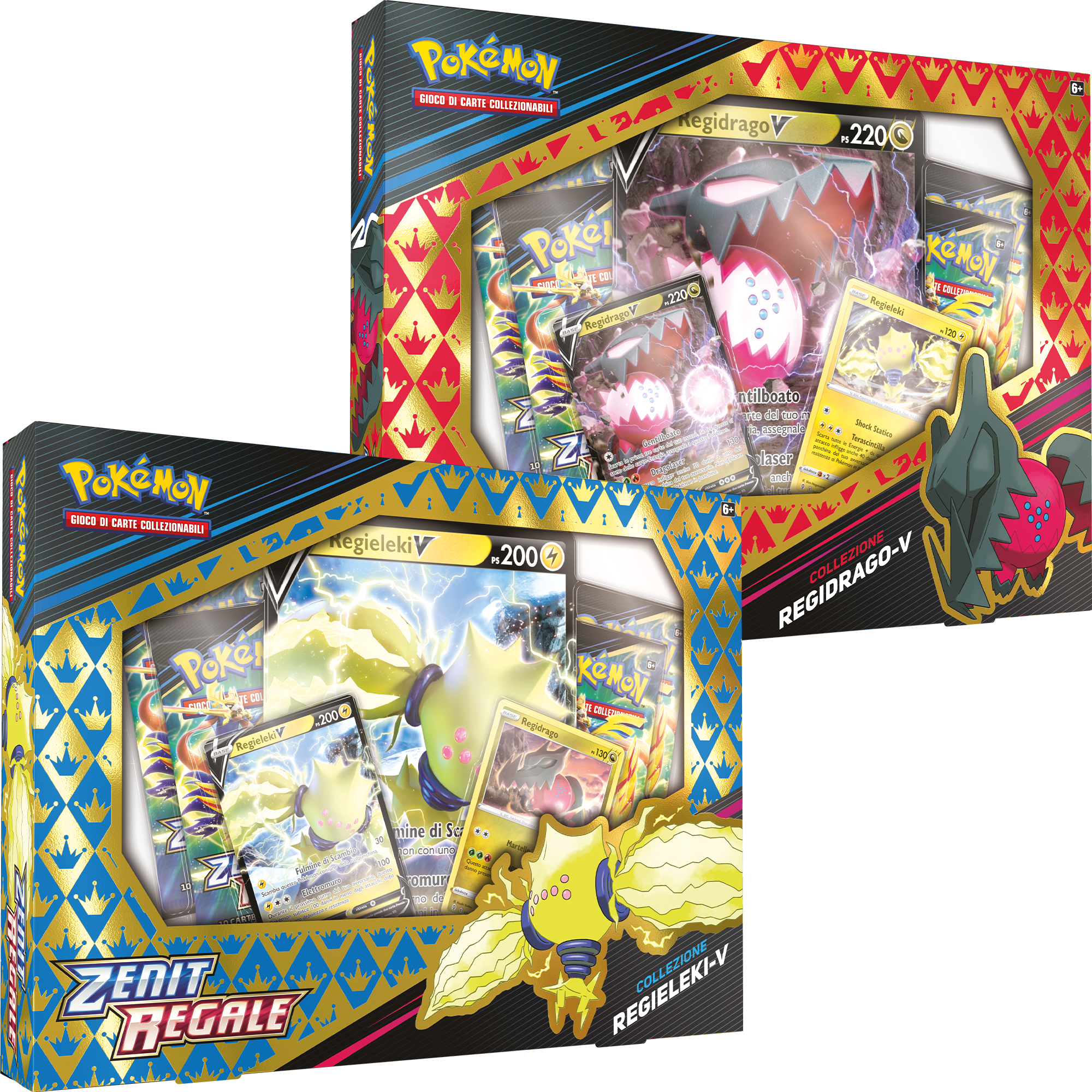 Pokemon collezione regieleki-v o regidrago-v zenit regale - POKEMON