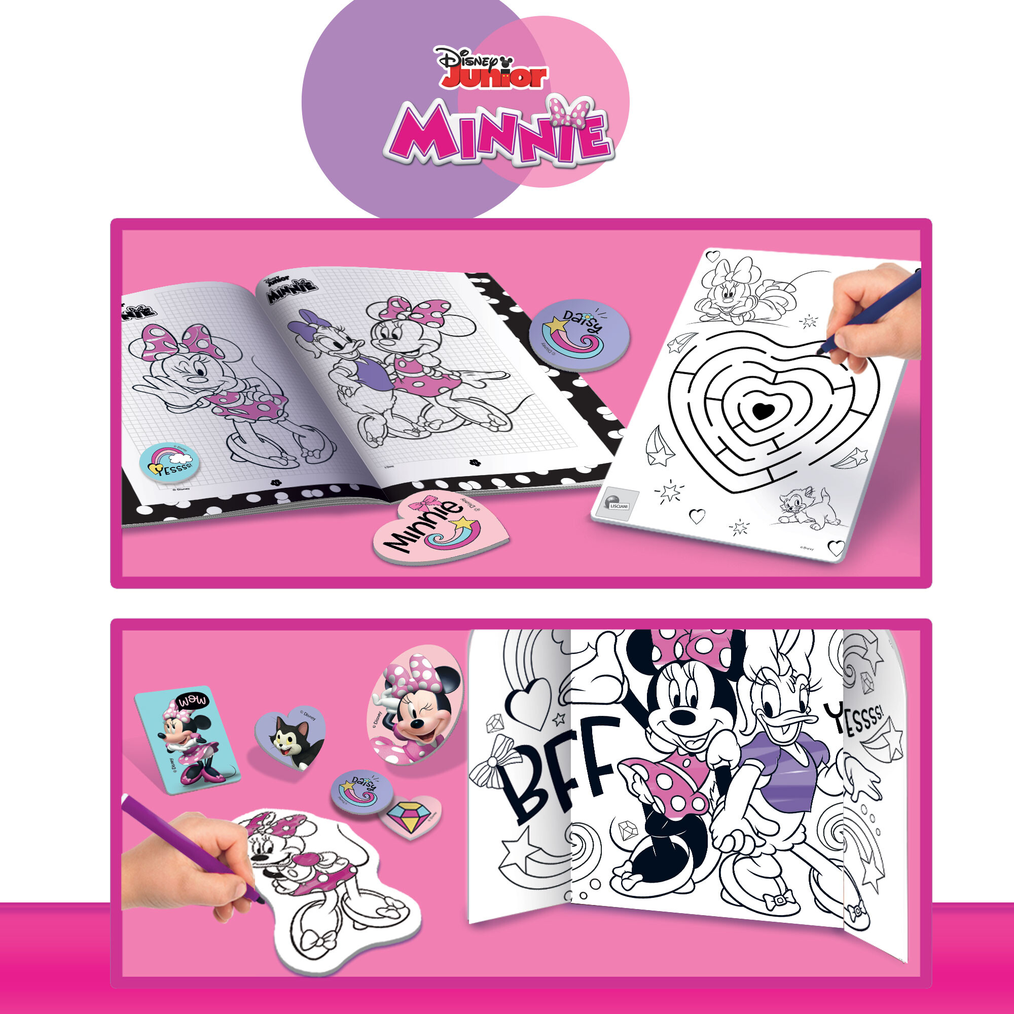 Minnie zainetto coloring and drawing school - 245, LISCIANI