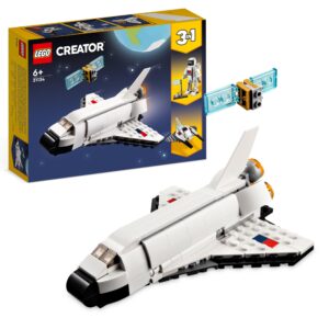Lego creator 31134 space shuttle, set 3 in1 con astronauta e astronave giocattolo, giochi per bambini 6+ idea regalo creativa - LEGO CREATOR