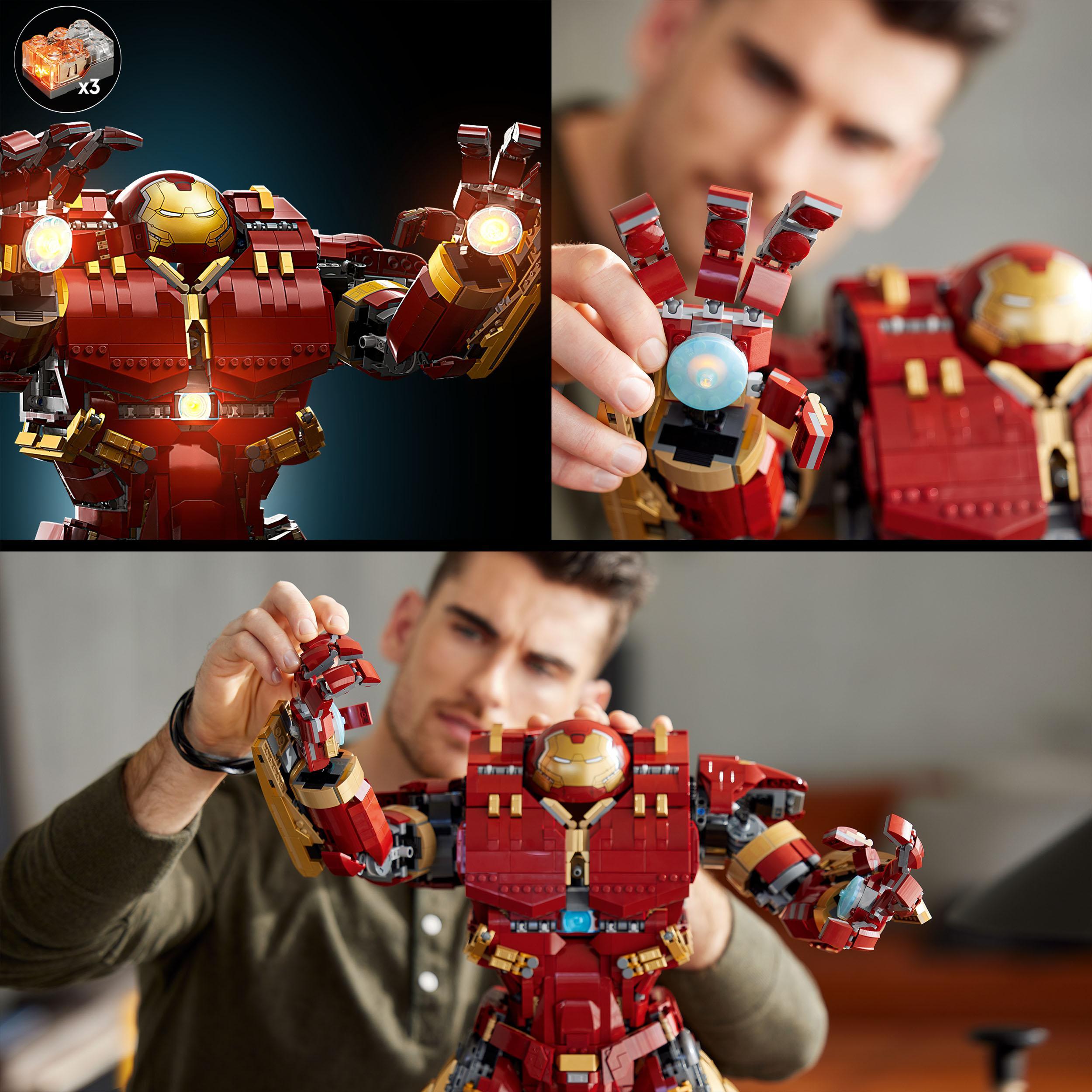 Lego marvel 76210 hulkbuster, grande mech mk44 del supereroe iron man da avengers age of ultron con minifigure di tony stark - LEGO SUPER HEROES, Avengers
