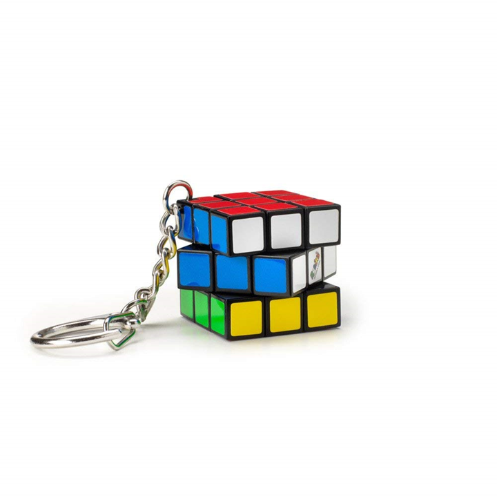 Il cubo di rubik's 3x3 originale, edizione in miniatura. accessorio portachiavi con cubo 3x3 funzionante, per bambini dagli 8+, rompicapo professionale a combinazione di colori. - 