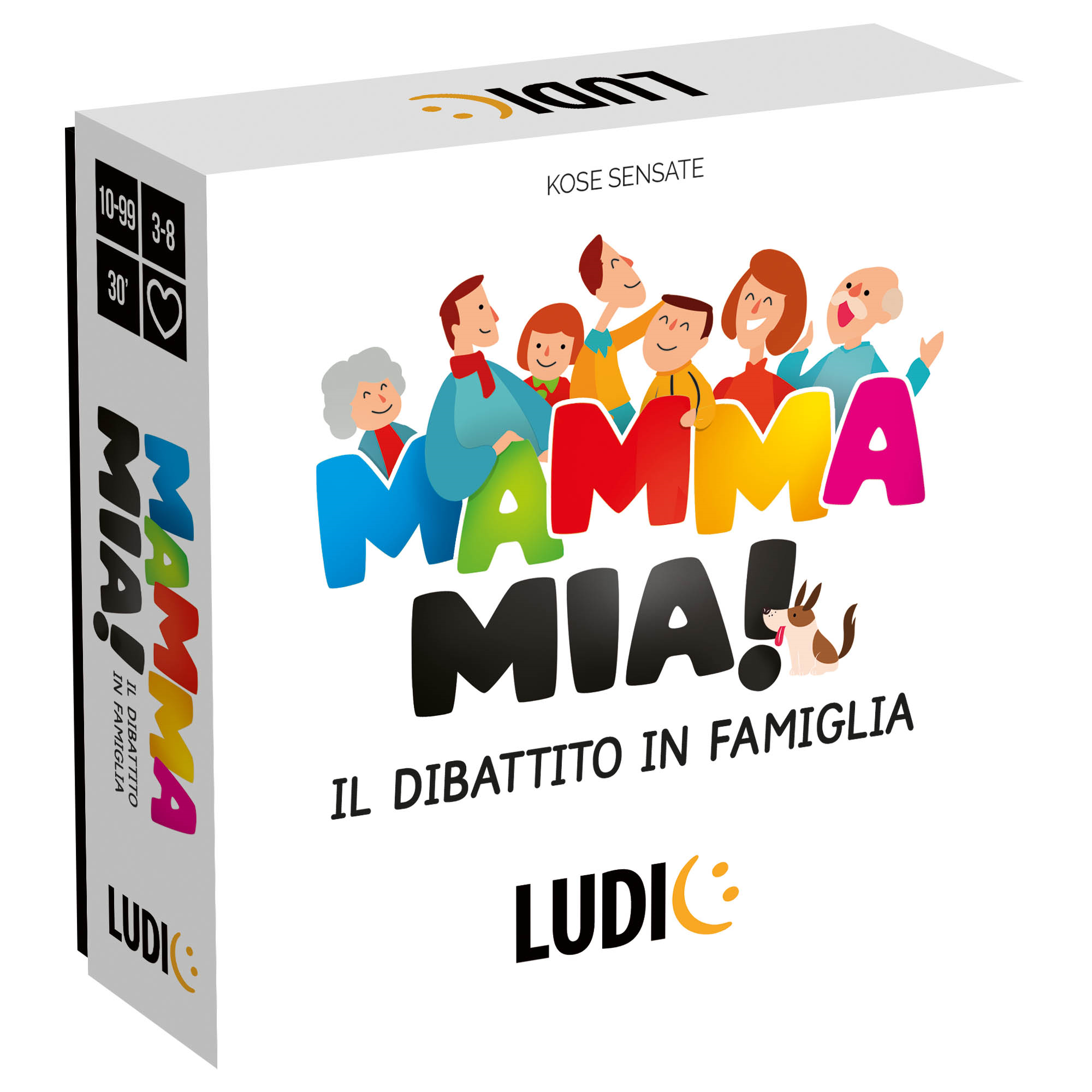 Mamma mia! il dibattito in famiglia è un gioco! ludic. 6-99 anni - HEADU