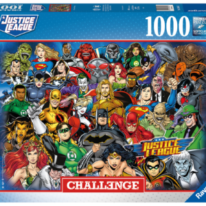 Ravensburger - puzzle dc comics challenge, collezione challenge, 1000 pezzi, puzzle adulti - DC COMICS, RAVENSBURGER