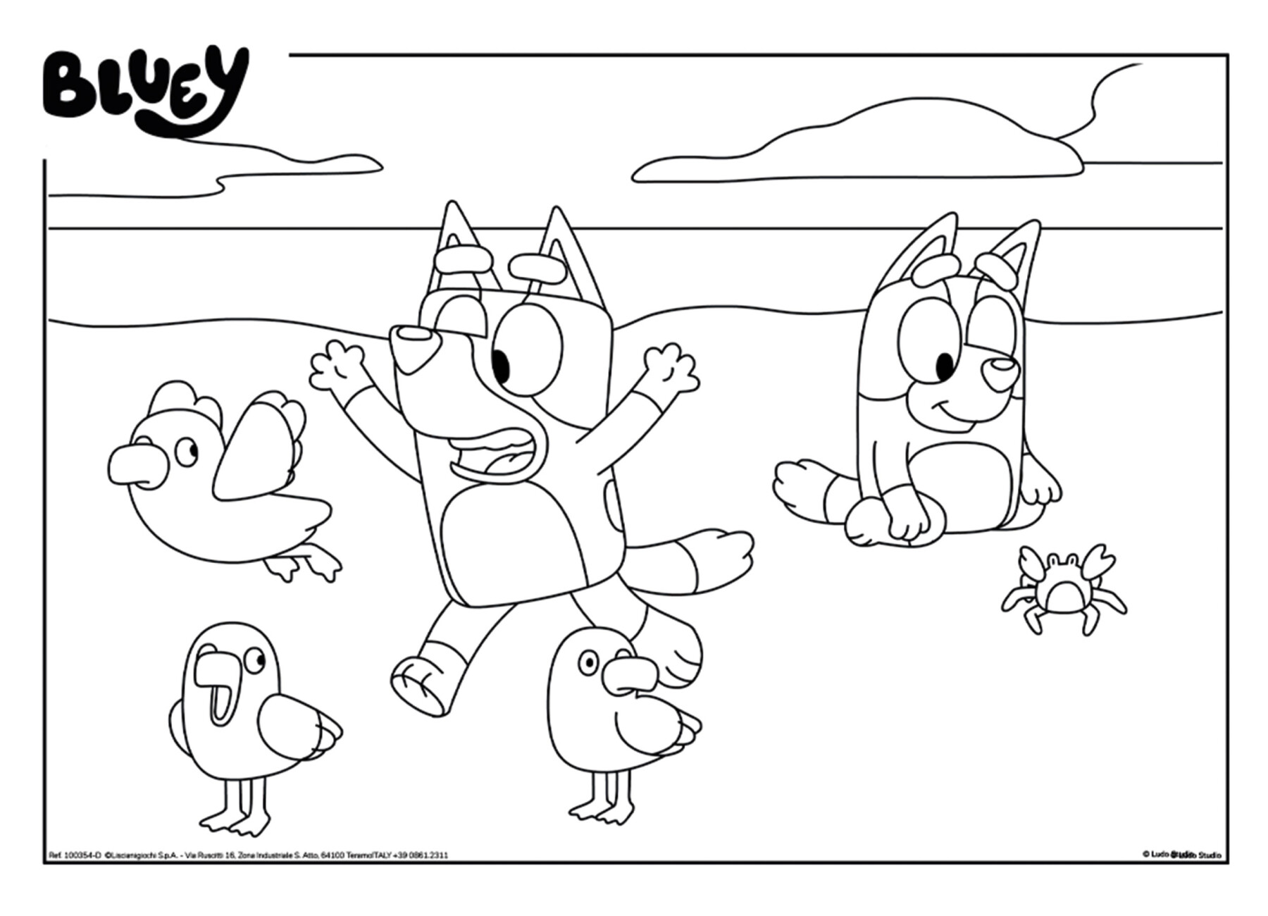 Bluey puzzle maxifloor 4 x 48 - 4302, LISCIANI