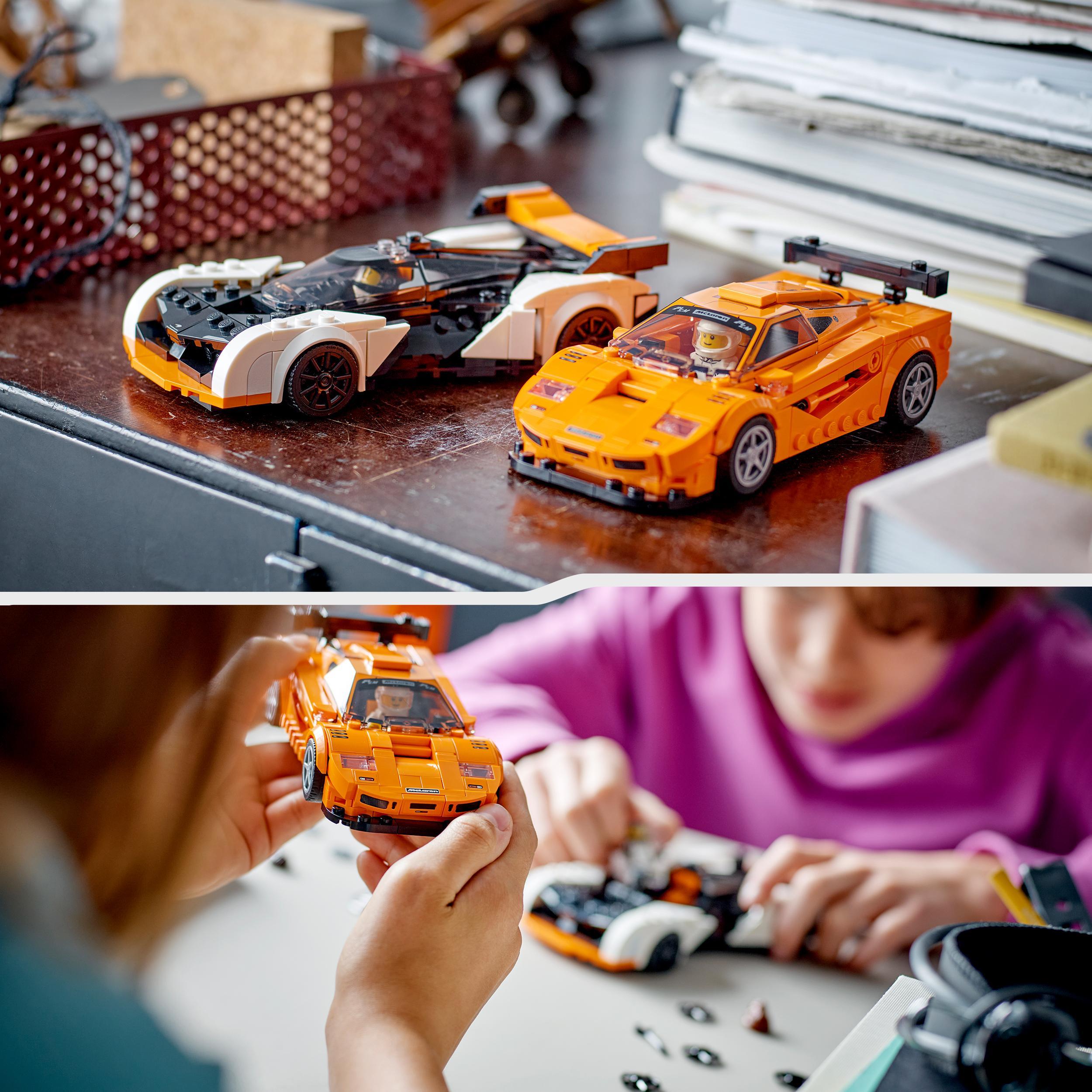Lego speed champions 76918 mclaren solus gt & mclaren f1 lm, 2 modellini di auto da costruire, kit macchine giocattolo 2023 - LEGO SPEED CHAMPIONS