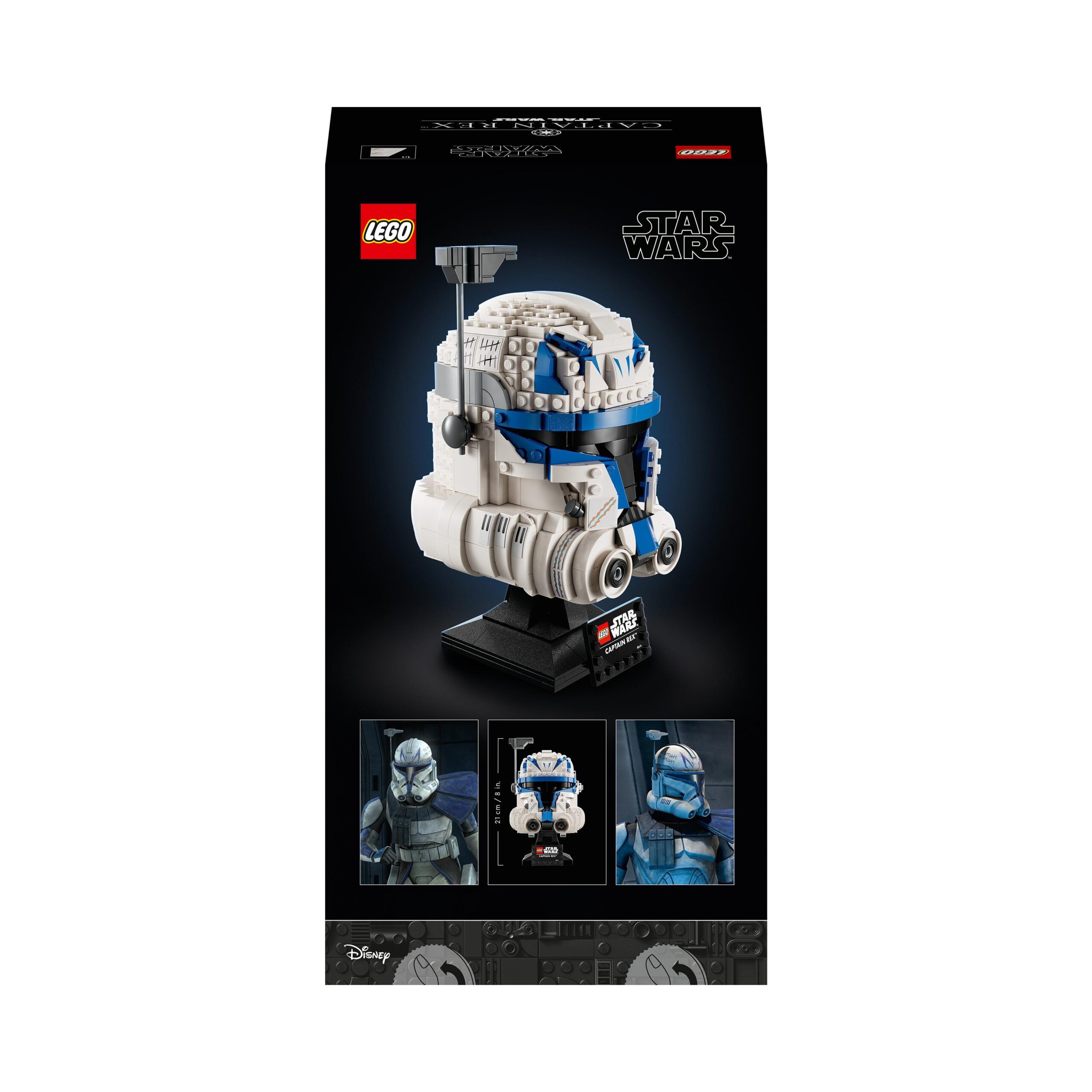 Lego star wars 75349 casco di captain rex, set serie caschi 2023, collezione per adulti da the clone wars, idee regalo - LEGO® Star Wars™