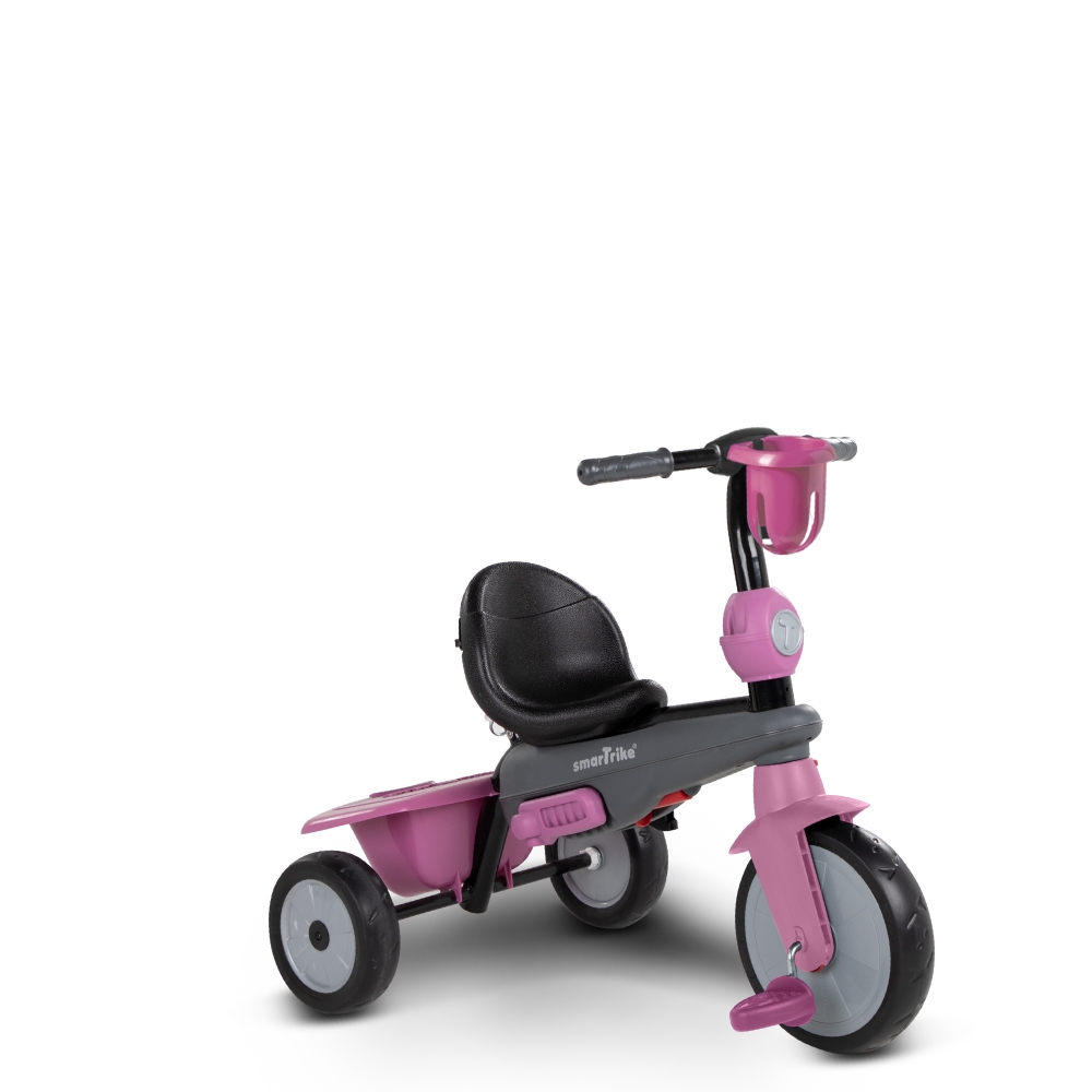 Smartrike vanilla 4 in 1 triciclo per bambini dai 15 mesi con maniglione direzionale touch steering e equipaggiamento di sicurezza - rosa - SMART TRIKE, SUN&SPORT