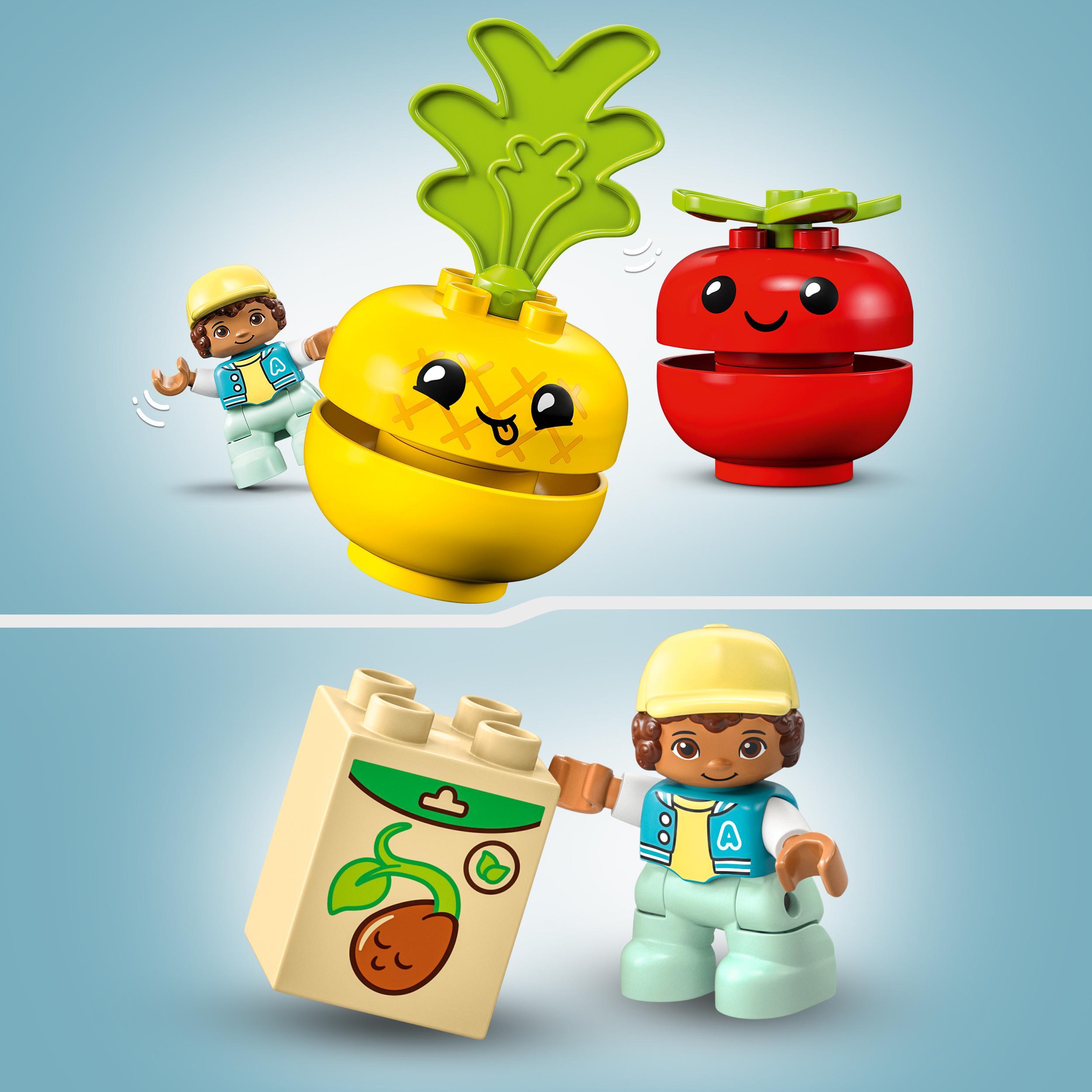 Lego duplo my first 10982 il trattore di frutta e verdura, gioco impilabile per bambini da 1,5 a 3 anni, giochi educativi - LEGO DUPLO