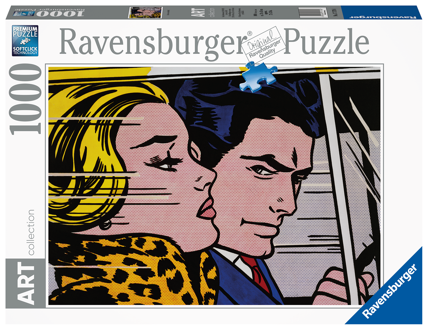 Ravensburger - puzzle lichtenstein: in the car, art collection, 1000 pezzi, puzzle adulti - RAVENSBURGER
