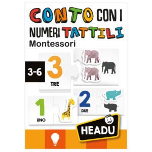 Conto con i numeri tattili montessori. tocca, conta e scopri numeri e quantità. montessori. 3-6 anni - HEADU