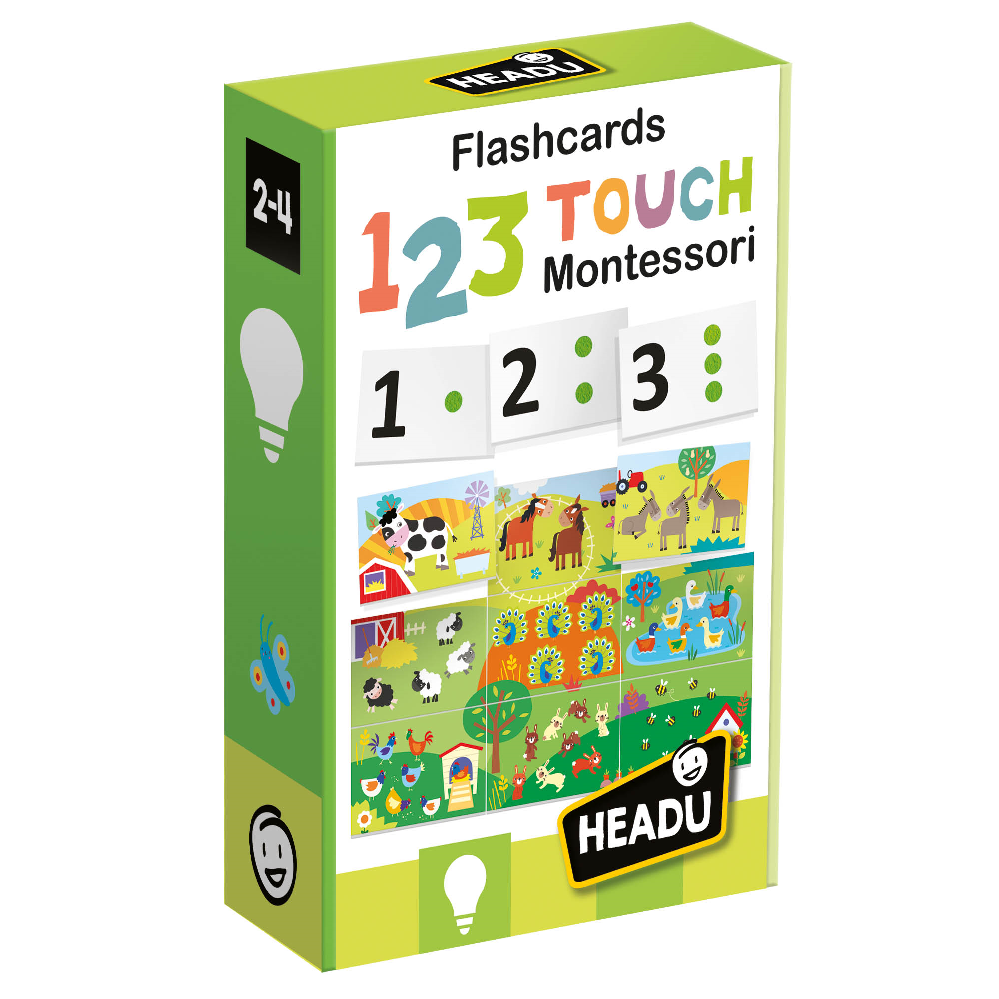 Flashcards 123 touch montessori.  tocca e impara. montessori. 2-4 anni - HEADU