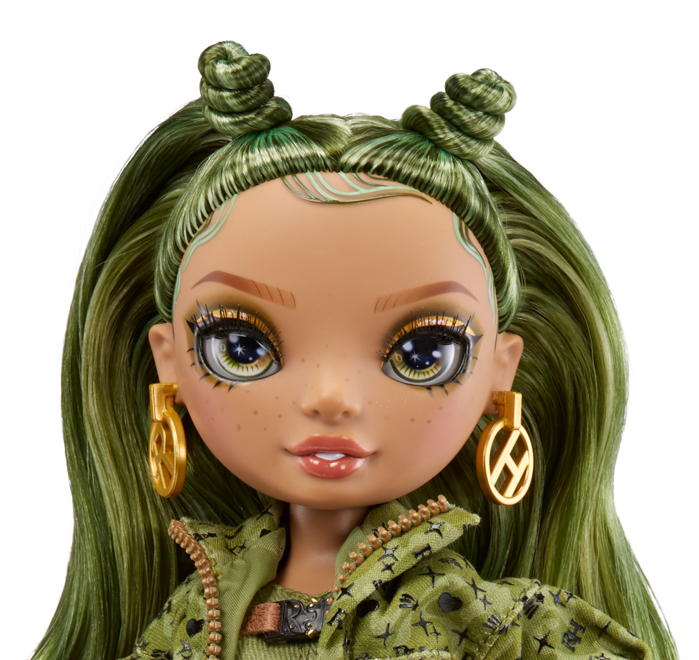 Rainbow high fashion doll serie 5: olivia woods. bambola verde mimetico con  vestito alla moda e oltre 10 accessori di gioco colorati. - Toys Center
