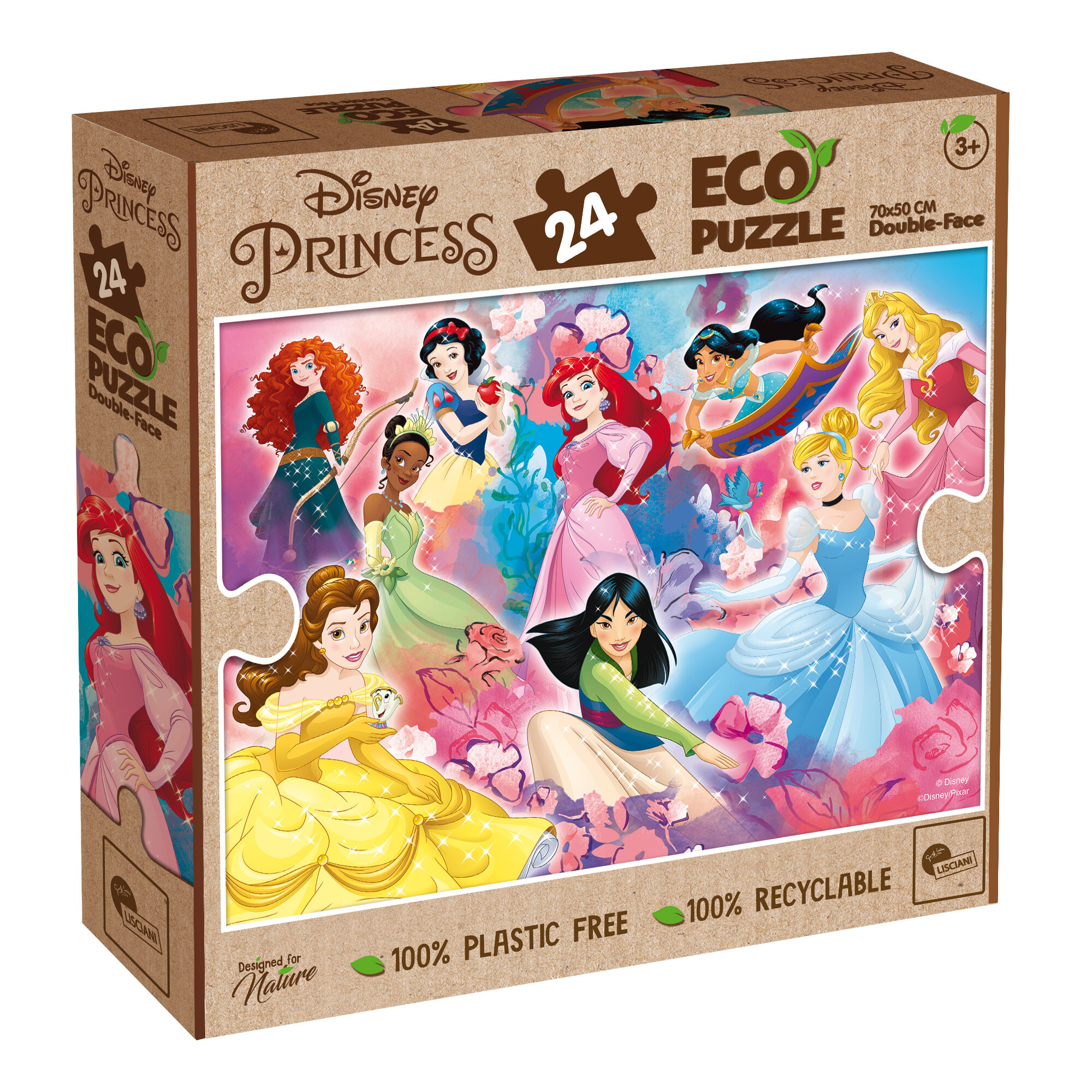 Disney eco-puzzle df princess 24 - DISNEY PRINCESS, LISCIANI