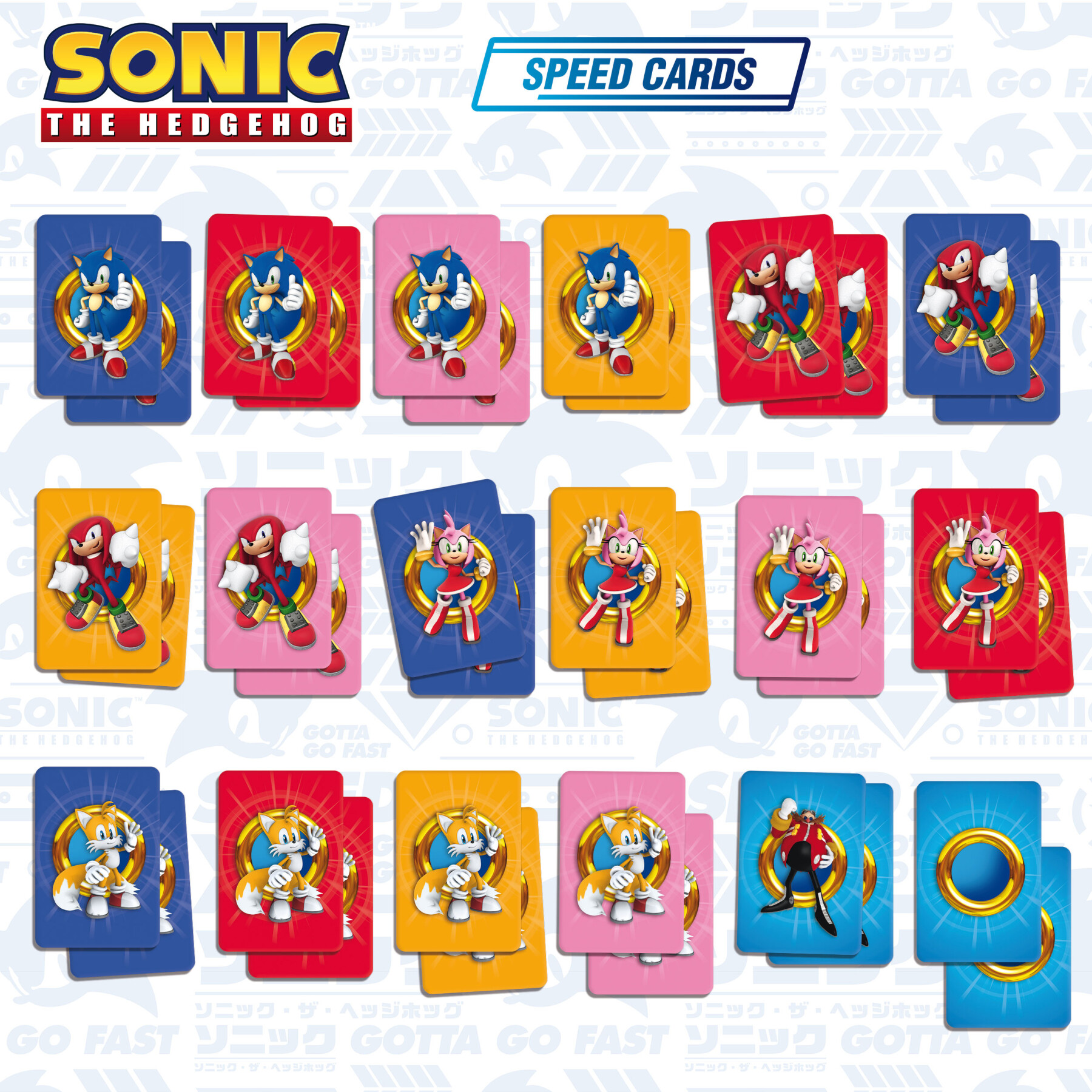 Sonic cards games - LISCIANI, Sonic