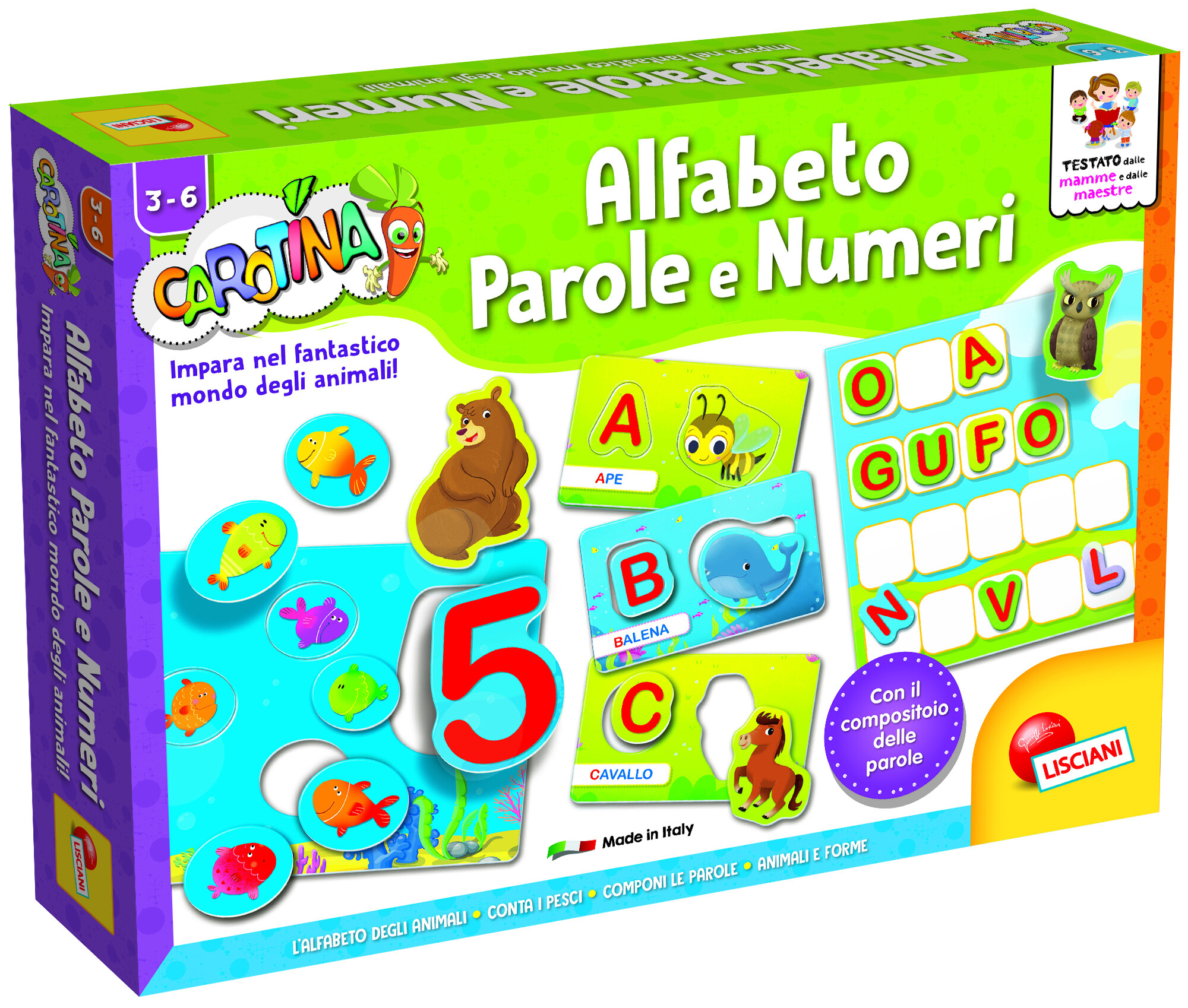Sapientino - girapagina libro alfabeto e parole - Toys Center