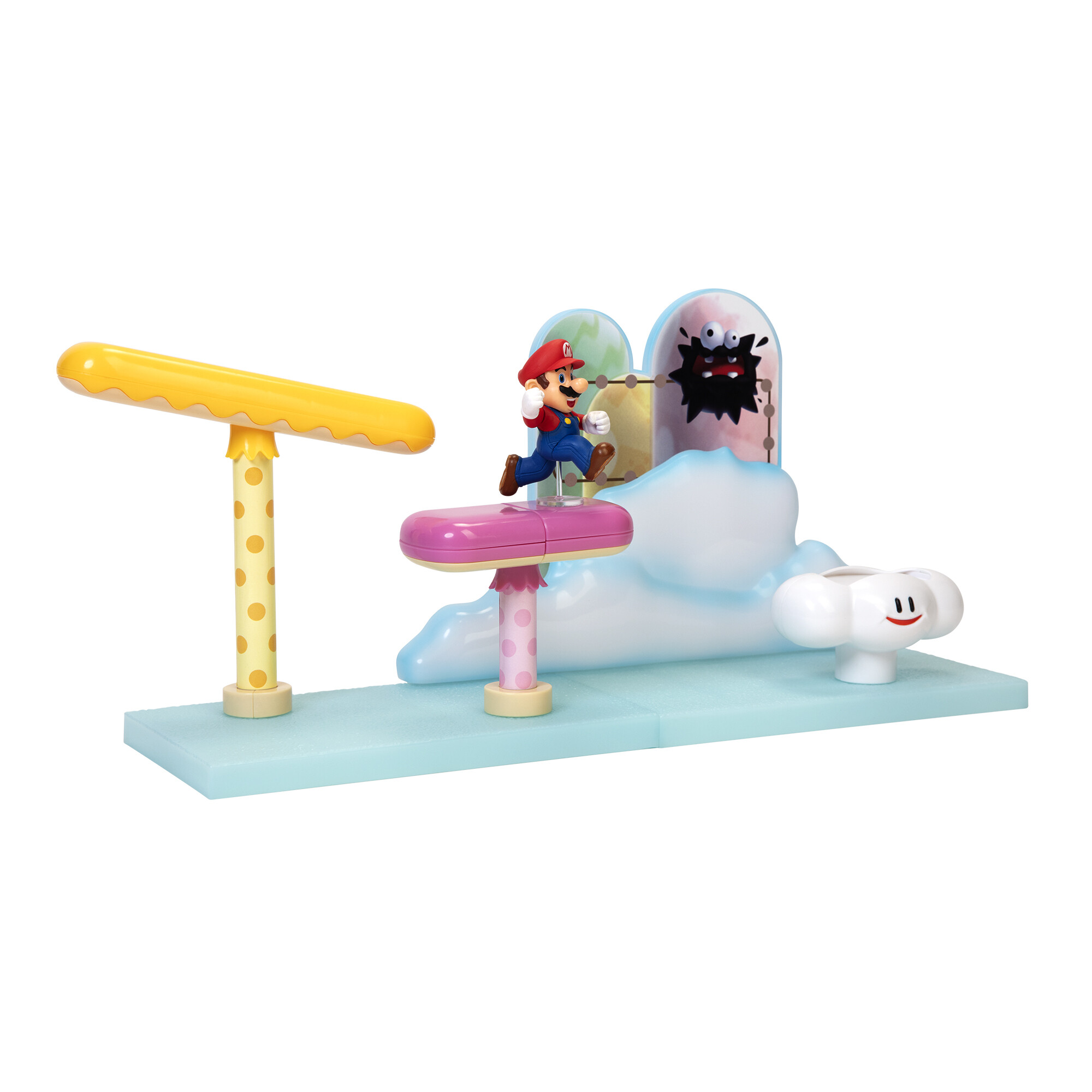 Nintendo super mario playset cloud con personaggo articolato 6 cm - Super Mario