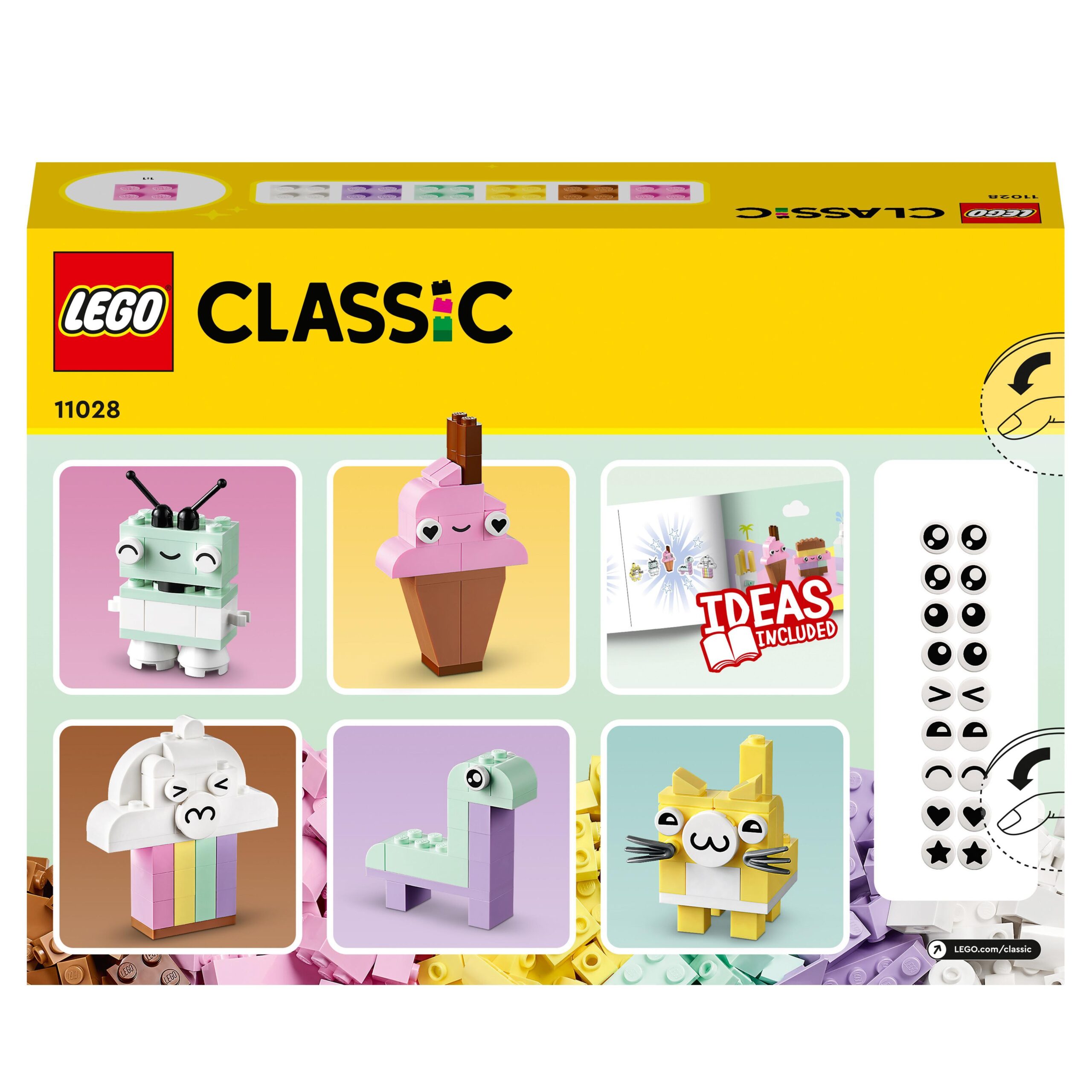 LEGO Classic 11020 Costruiamo Insieme, Set Costruzioni per Treno, Fiori e  Dinosauro Giocattolo, Mattoncini per Bambini