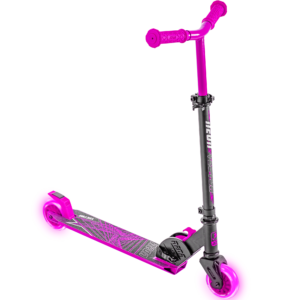 Monopattino neon vector - regolabile in altezza, antiscivolo, con luci led da 100 mm e massimo supportato 60 kg- per bambini dai 5 ai 9 anni- disponibile in diverse varianti - SUN&SPORT