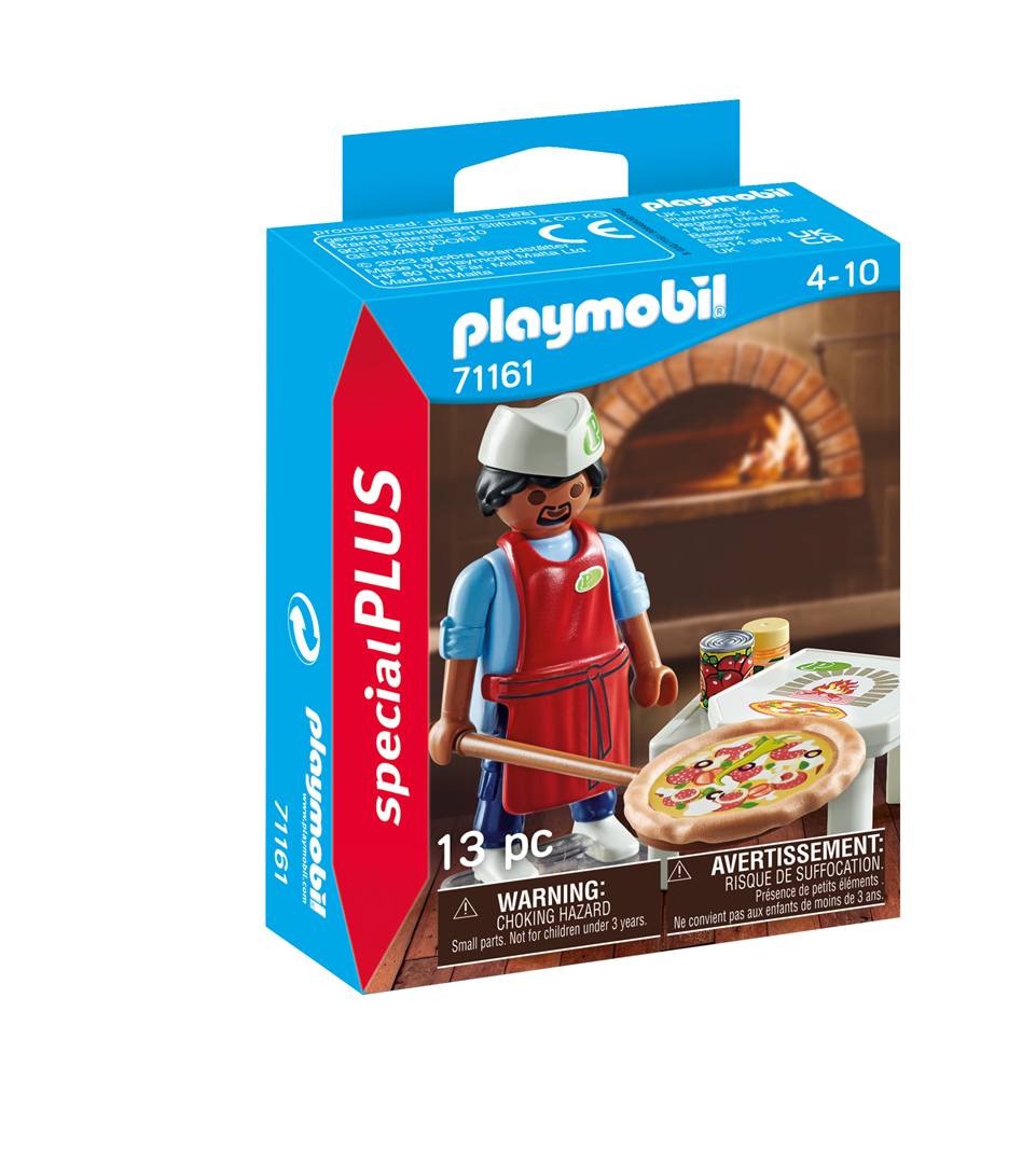 Playmobil special plus 71161 pizzaiolo per bambini dai 4 anni in su - Playmobil