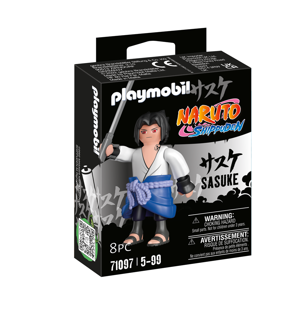 Playmobil naruto shippuden 71097 sasuke con katana, dai 5 anni in su - Playmobil