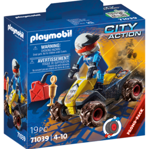 Playmobil city action 71039 quad fuoristrada per bambini dai 4 anni in su - Playmobil