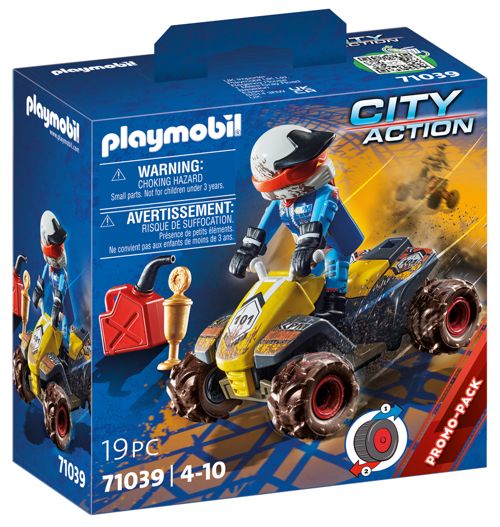 Playmobil city action 71039 quad fuoristrada per bambini dai 4 anni in su - Playmobil