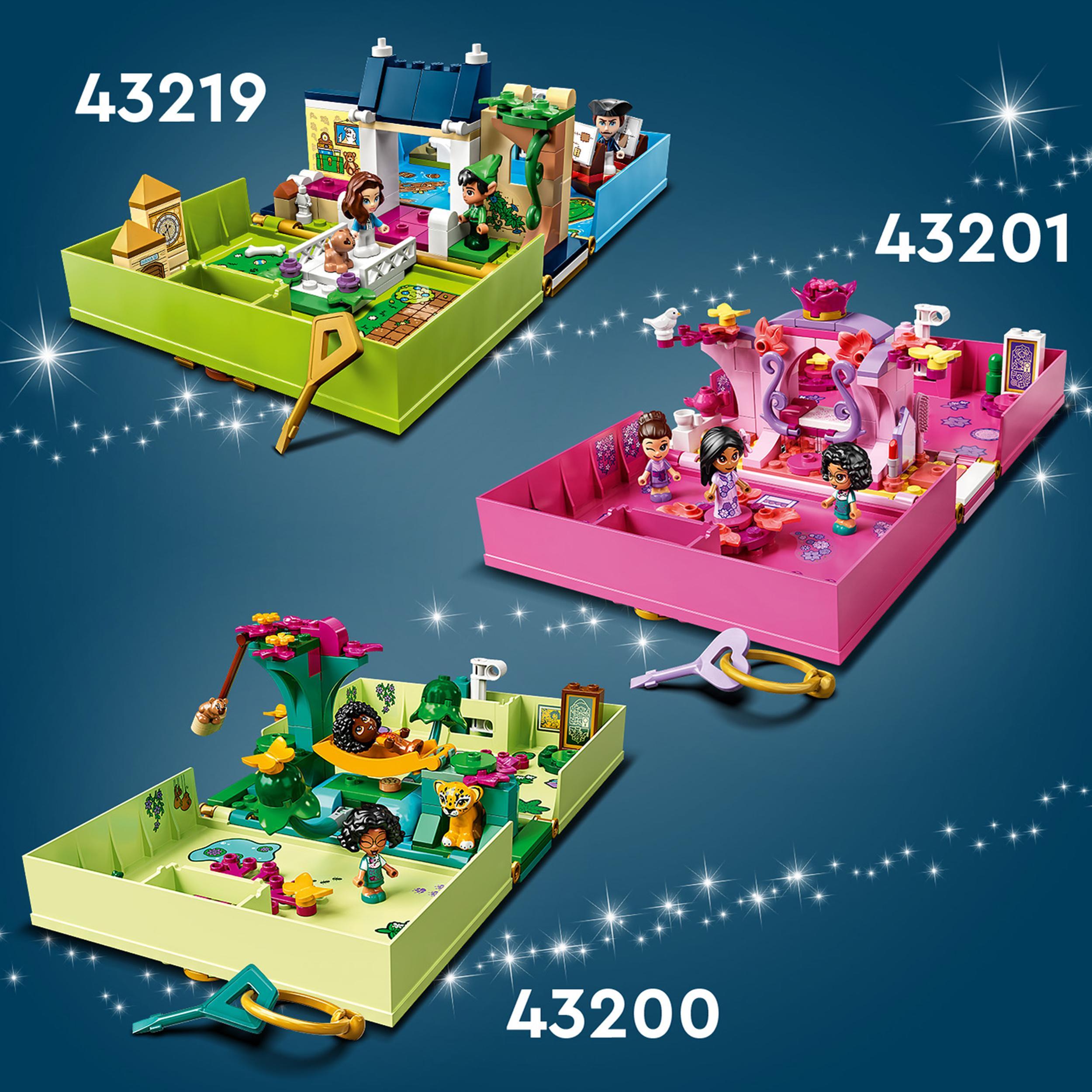 Lego disney classic 43220 l'avventura nel libro delle fiabe di peter pan e wendy, set giochi da viaggio per bambini 5+ anni - LEGO CLASSIC