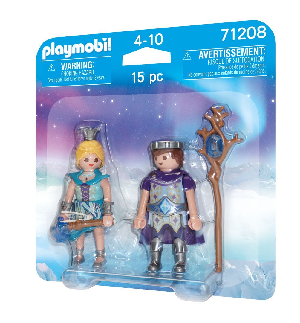 Playmobil  71207 duopack re e regina di cristallo per bambini dai 4 anni in su - Playmobil