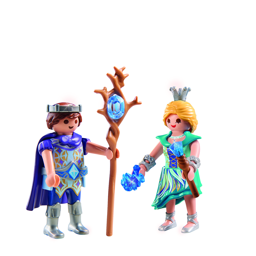 Playmobil  71207 duopack re e regina di cristallo per bambini dai 4 anni in su - Playmobil