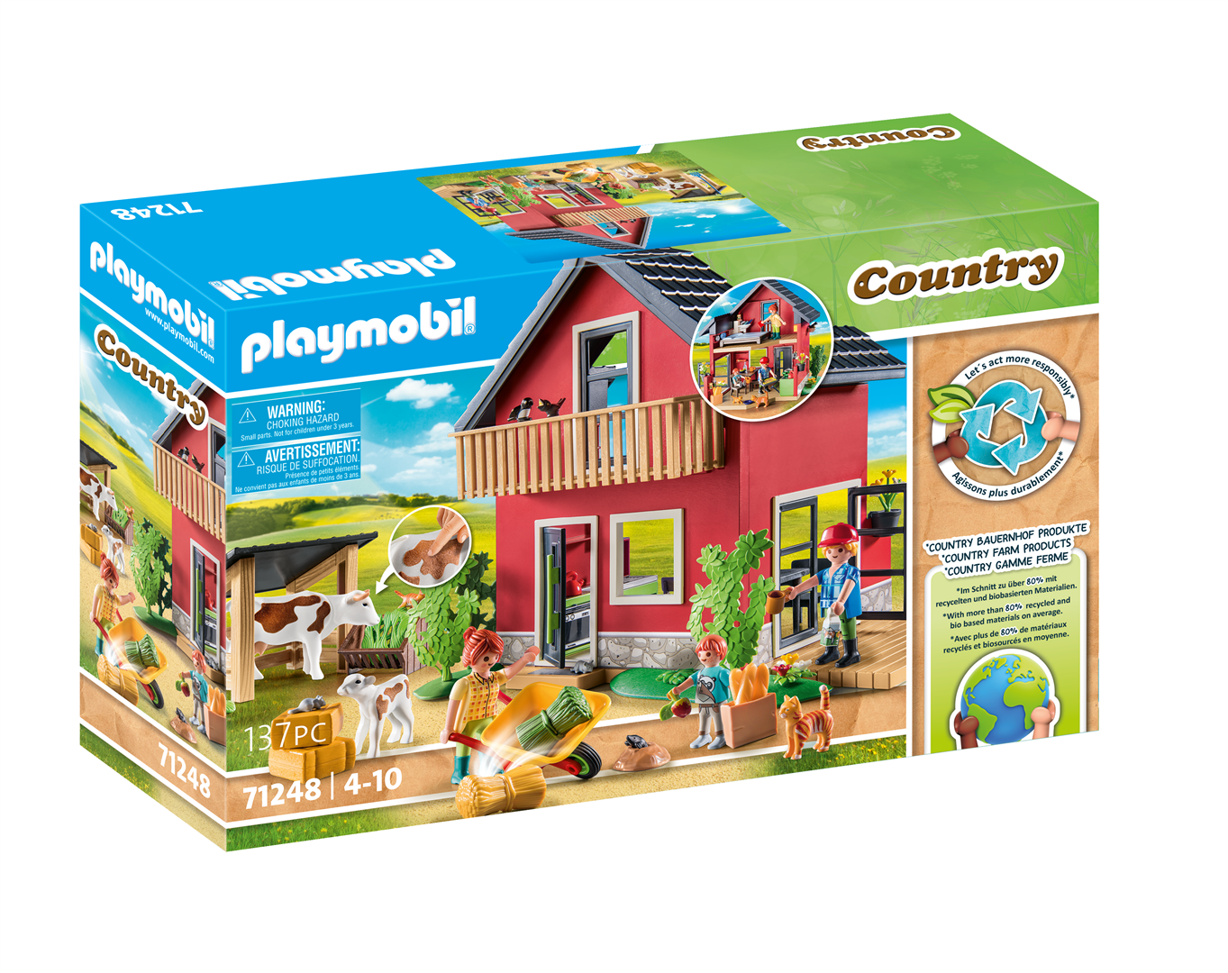 Playmobil country 71248 piccola fattoria per bambini dai 4 anni in su - Playmobil