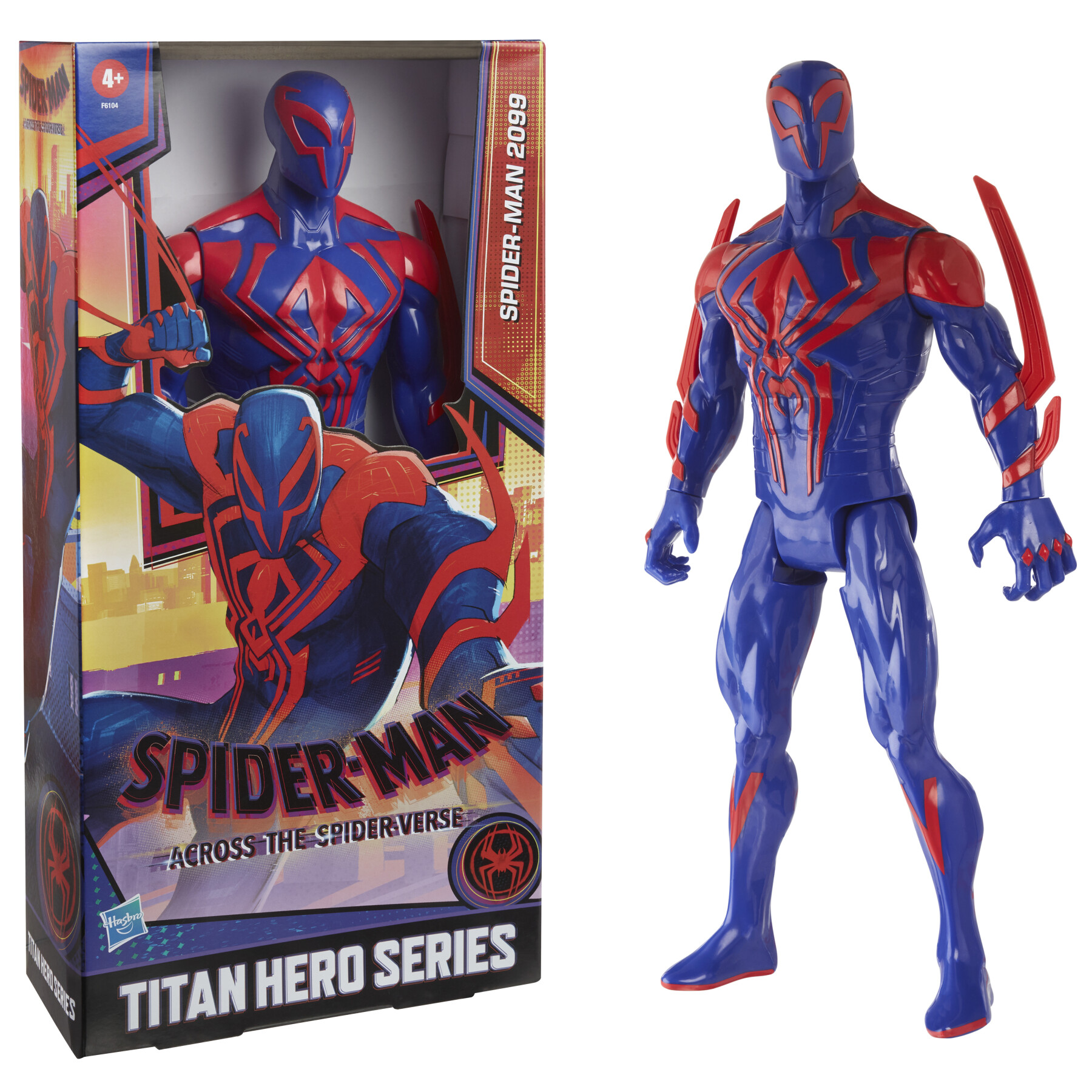 Hasbro marvel "spider-man: across the spider-verse", titan hero series, spider-man 2099, action figure deluxe - Spiderman