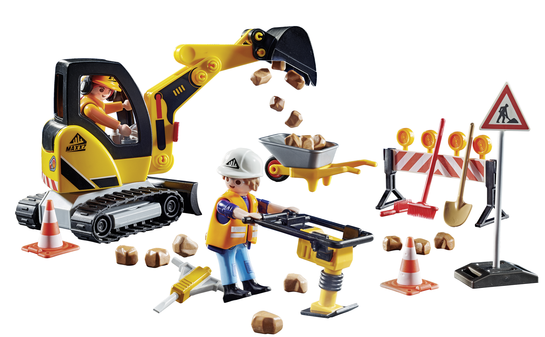 Playmobil city action promo pack cantiere stradale per bambini dai 4 anni in su - Playmobil