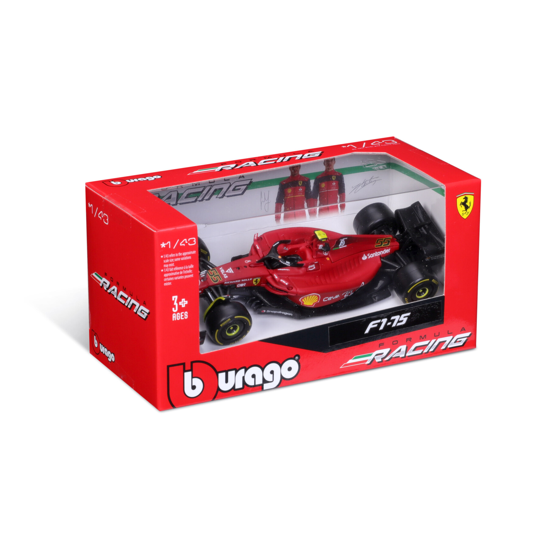 Ferrari f1-75 #55 sainz -1:43 - BBURAGO
