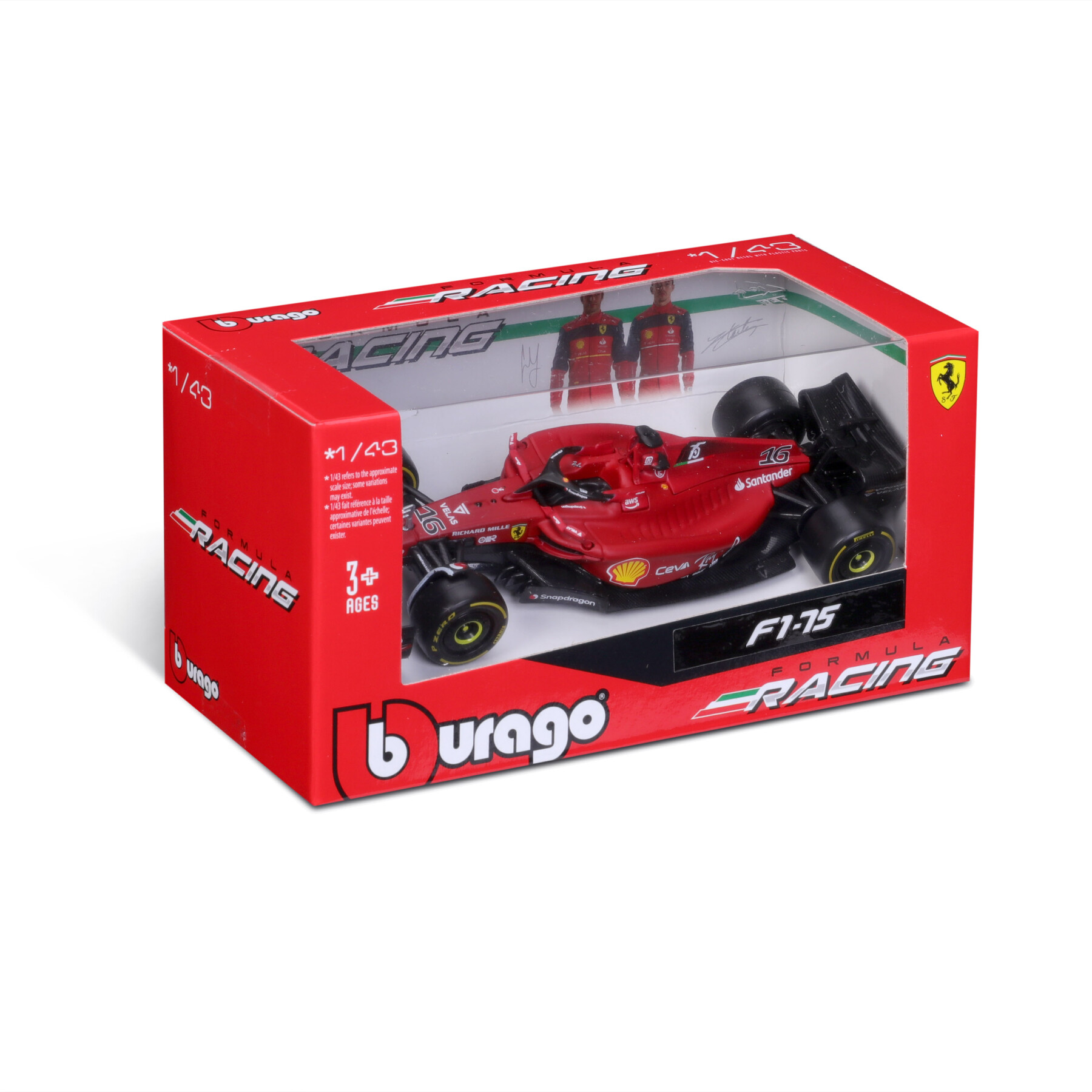 Ferrari f1-75 #16 leclerc -1:43 - BBURAGO