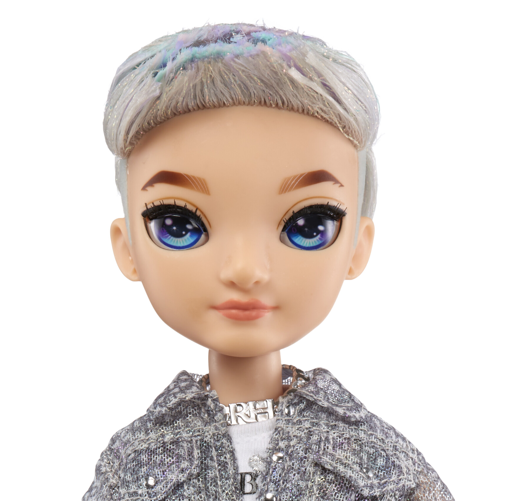Rainbow high fashion doll serie 5: aidan russel. bambola con vestito alla moda e oltre 10 accessori di gioco colorati - Rainbow High