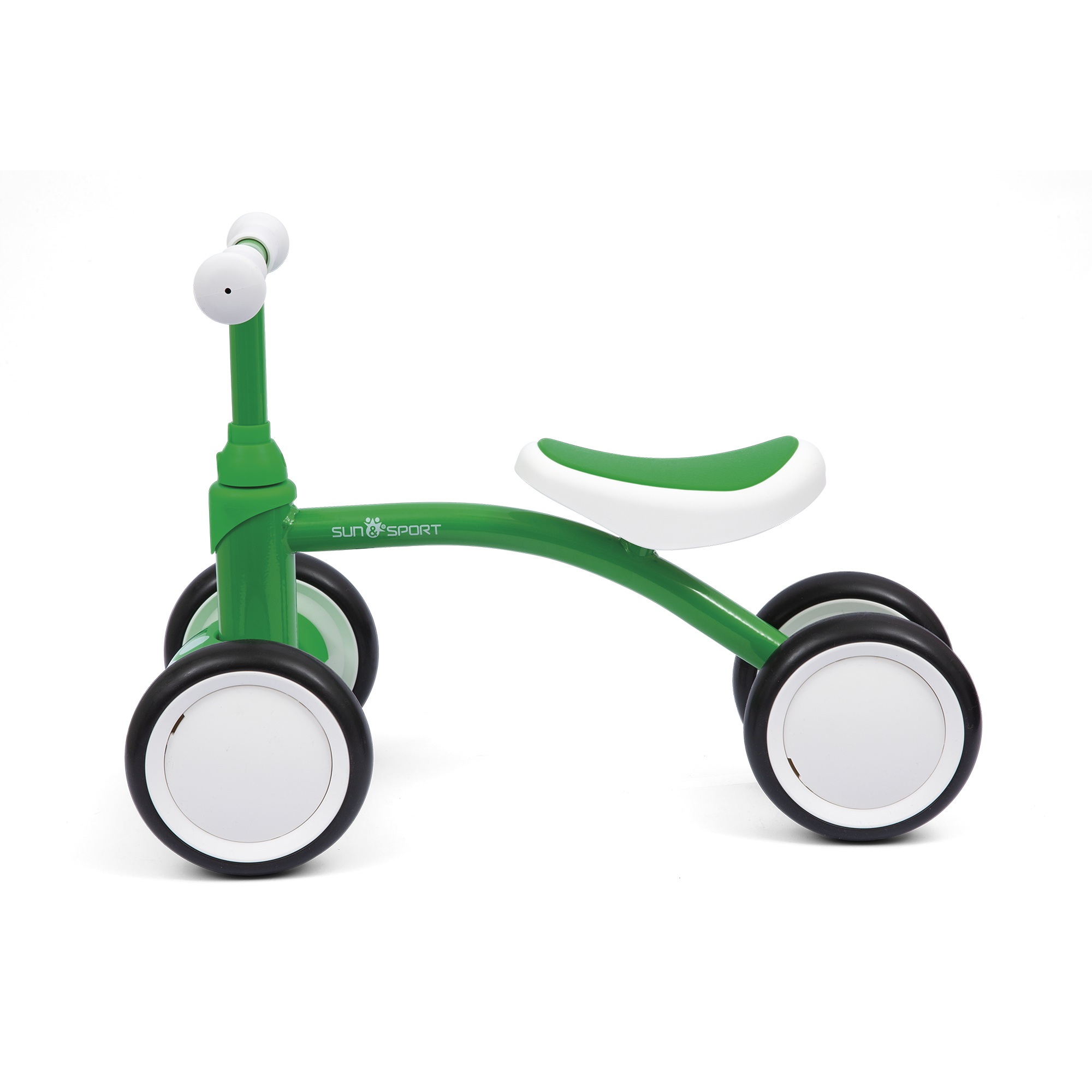 Mini walker per bambini con 4 ruote, sella imbottita e manopole in gomma - perfetto per bambini da 18 mesi in su - SUN&SPORT