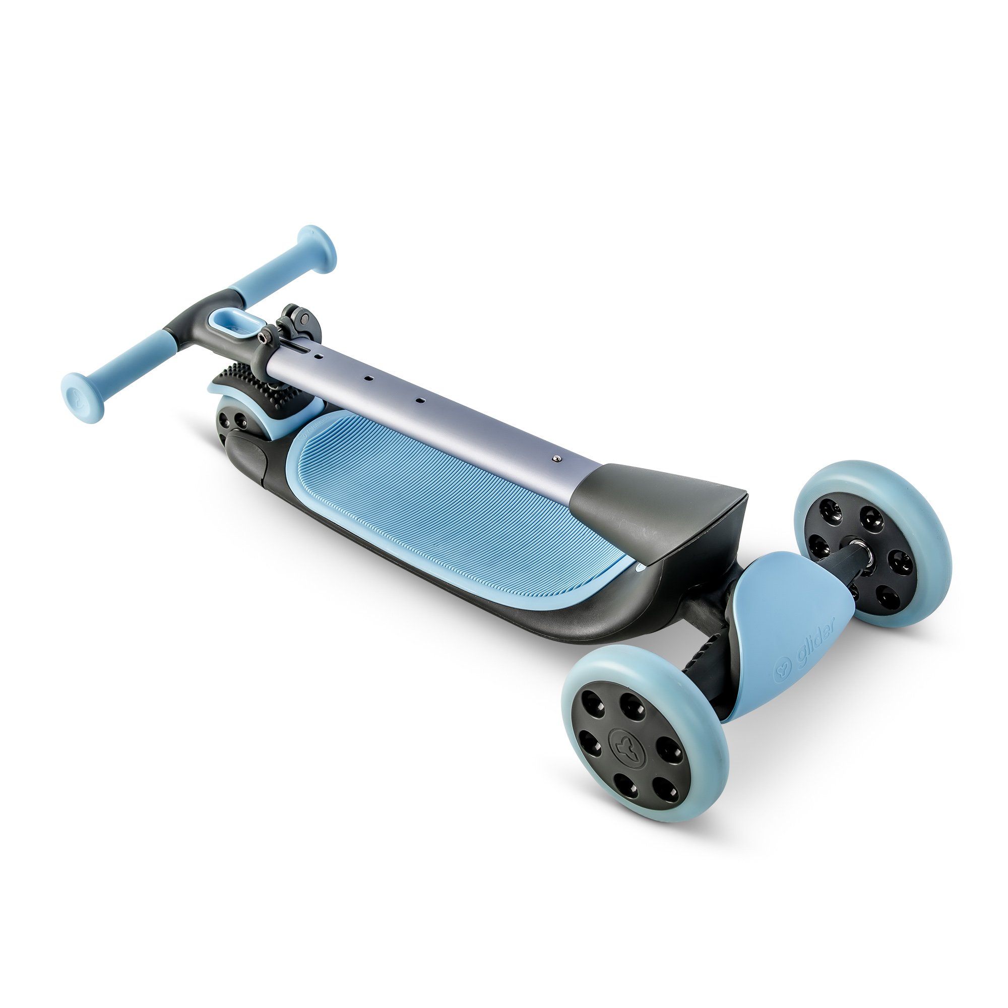 Yglider nua - lo scooter a 3 ruote pieghevole premium con ruote luminose da 127 mm e gancio da parete per bambini dai 3 anni in su - SUN&SPORT