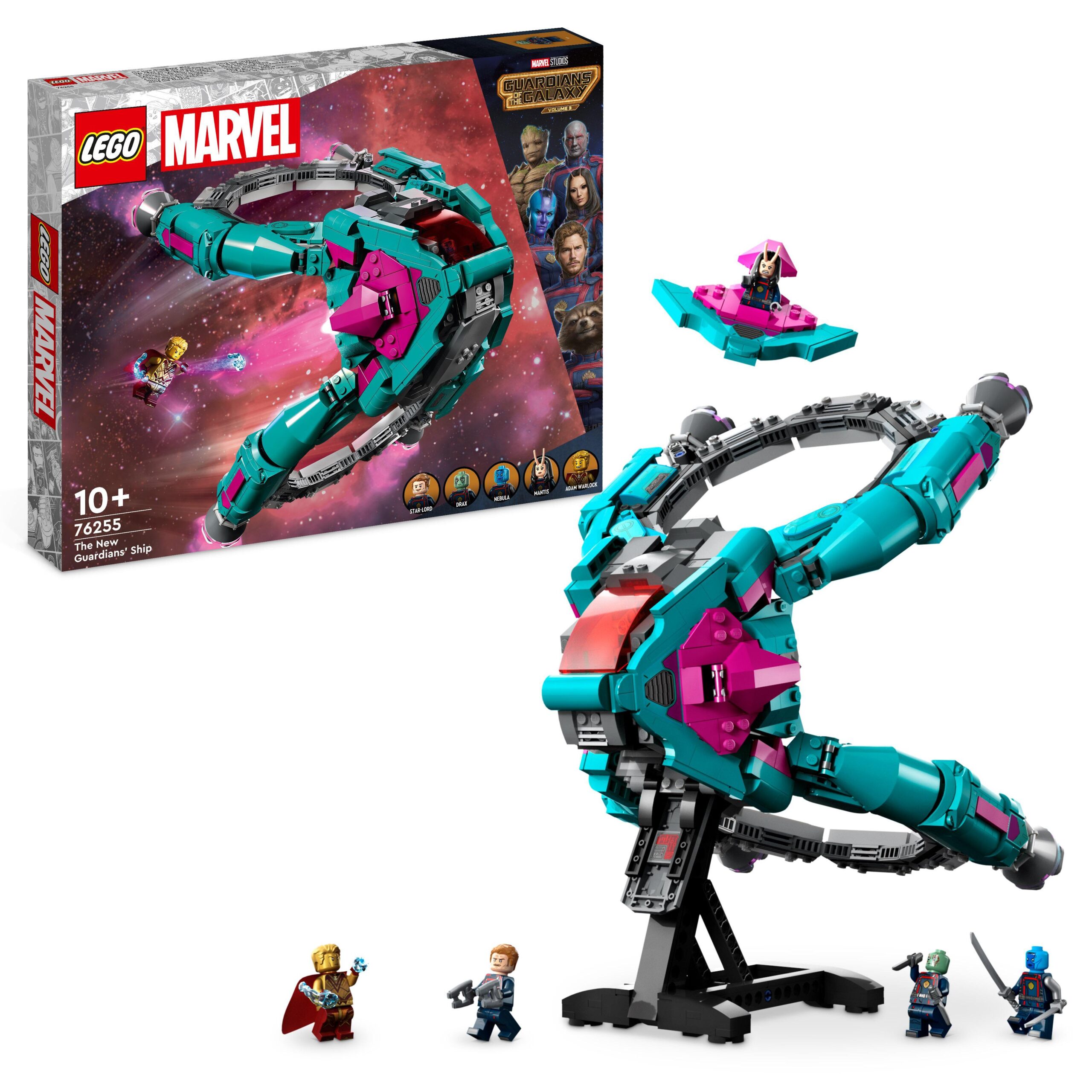 Lego marvel 76255 l’astronave dei nuovi guardiani, giocattolo da costruire dei guardiani della galassia volume 3 con minifigure - LEGO SUPER HEROES
