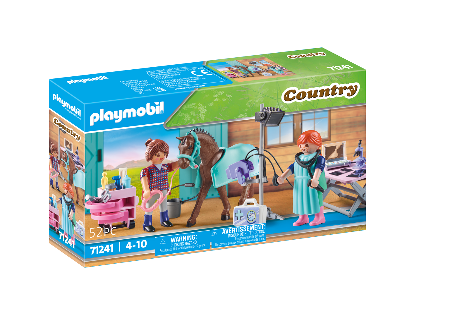 Playmobil country 71241 veterinaria del maneggio dai 4 anni in su - Playmobil