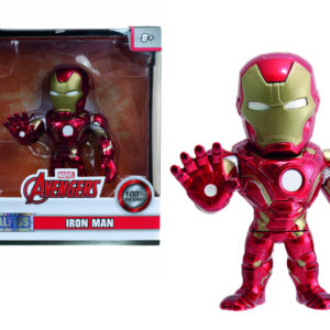 Jada toys- marvel iron man in die- cast, 253221010, +8 anni, personaggio da collezione, 10 cm - 