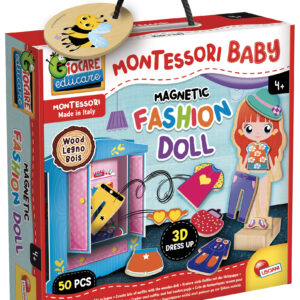 Montessori baby legno magnetic fashion doll - LISCIANI